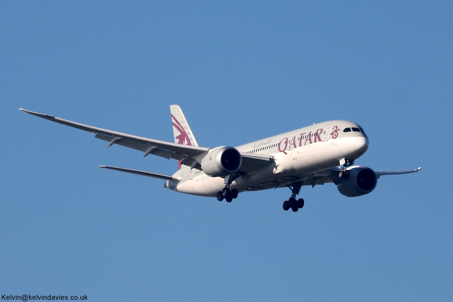 Qatar Airways 787 A7-BCW