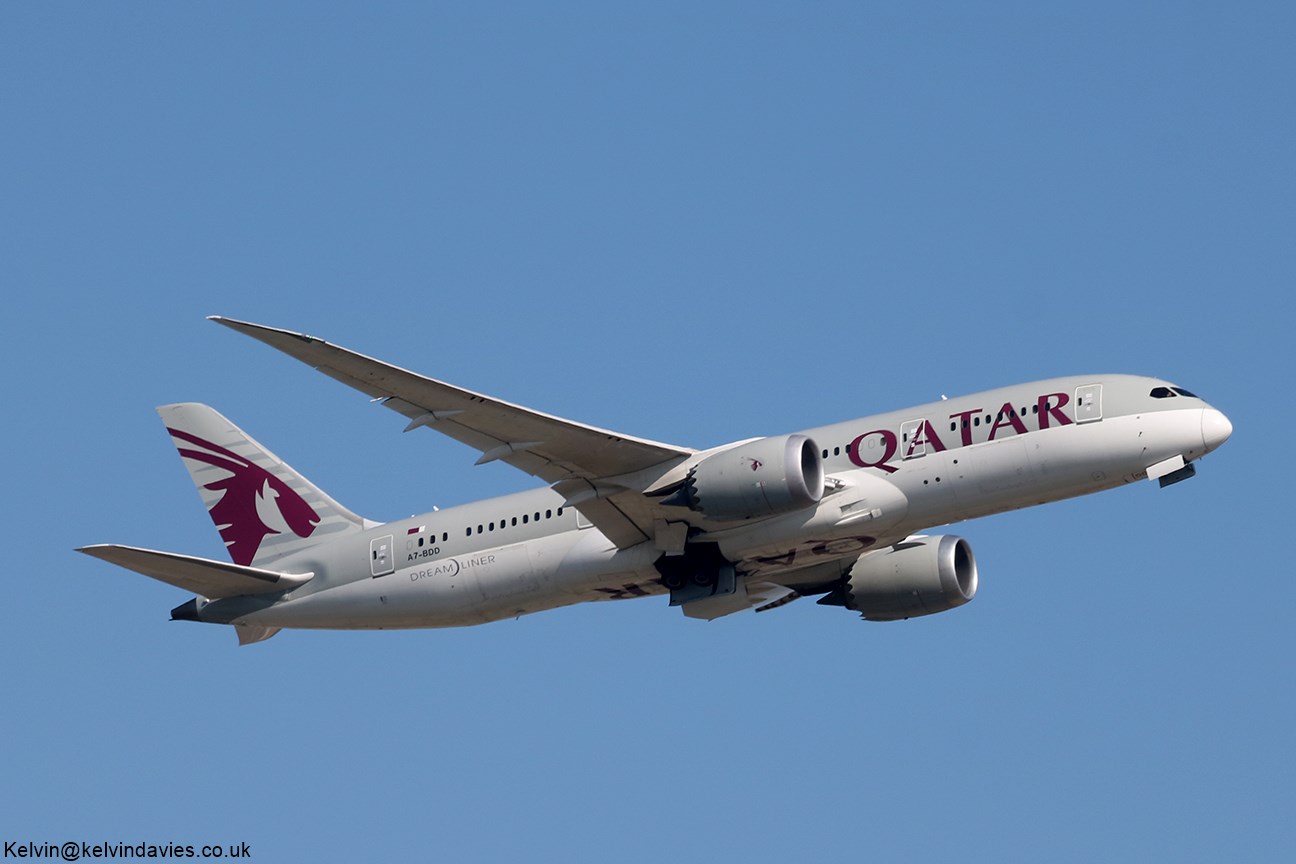 Qatar Airways 787 A7-BDD
