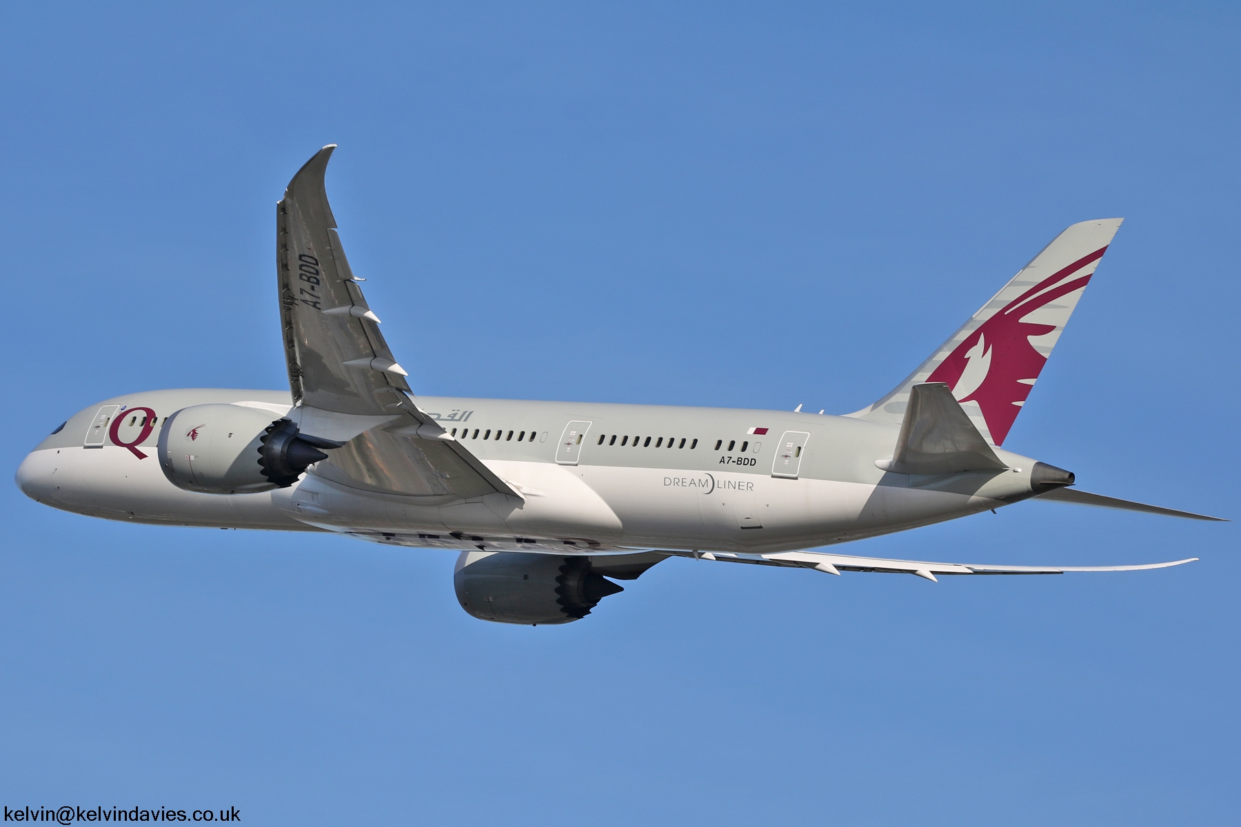 Qatar Airways 787 A7-BDD
