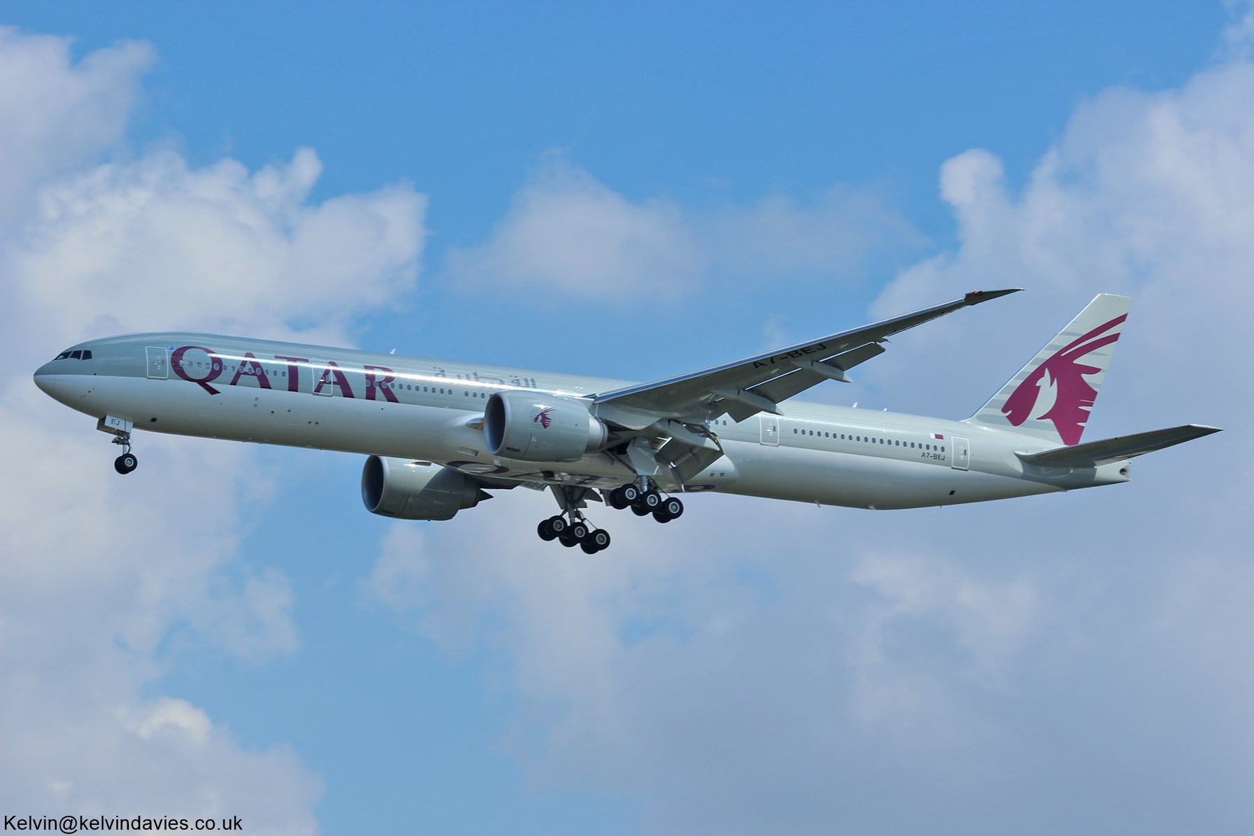 Qatar Airways 777 A7-BEJ