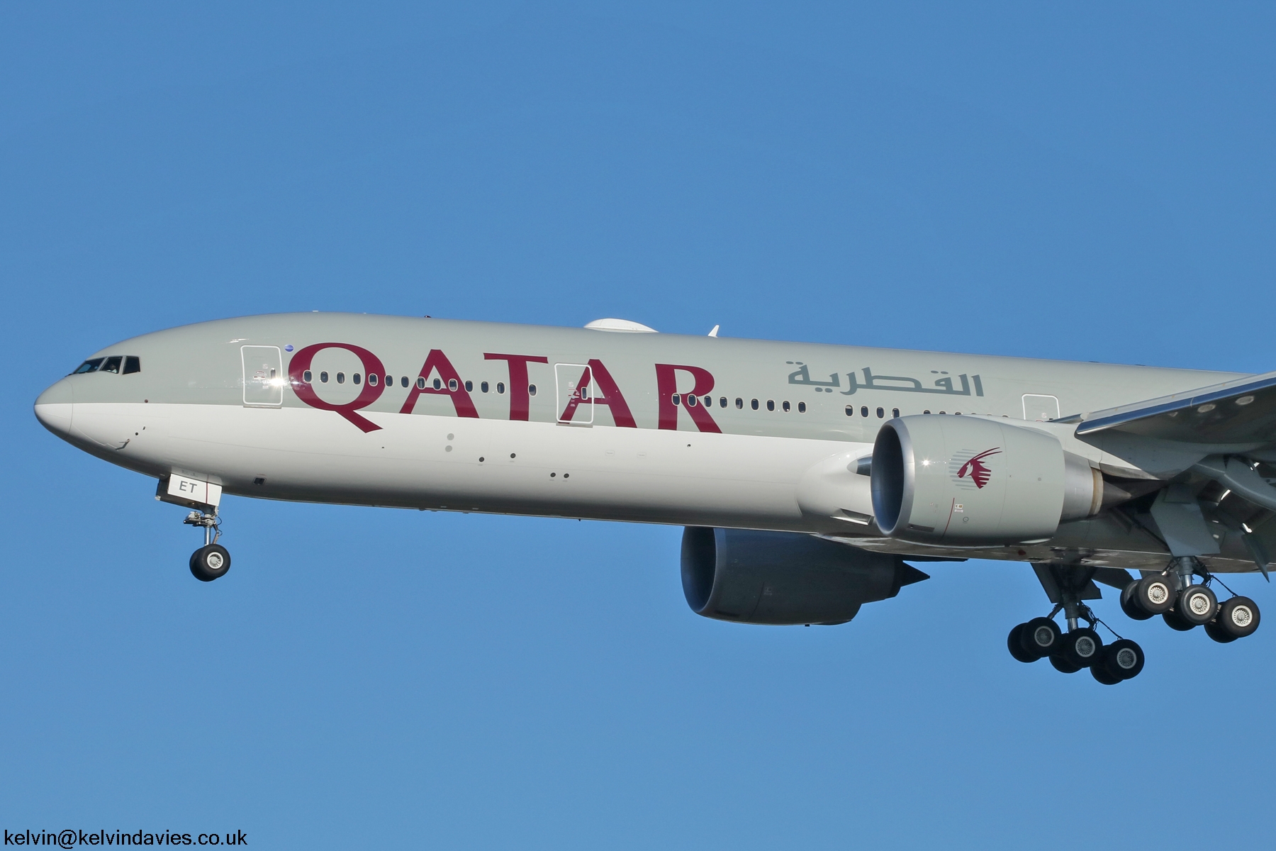 Qatar Airways 777 A7-BET