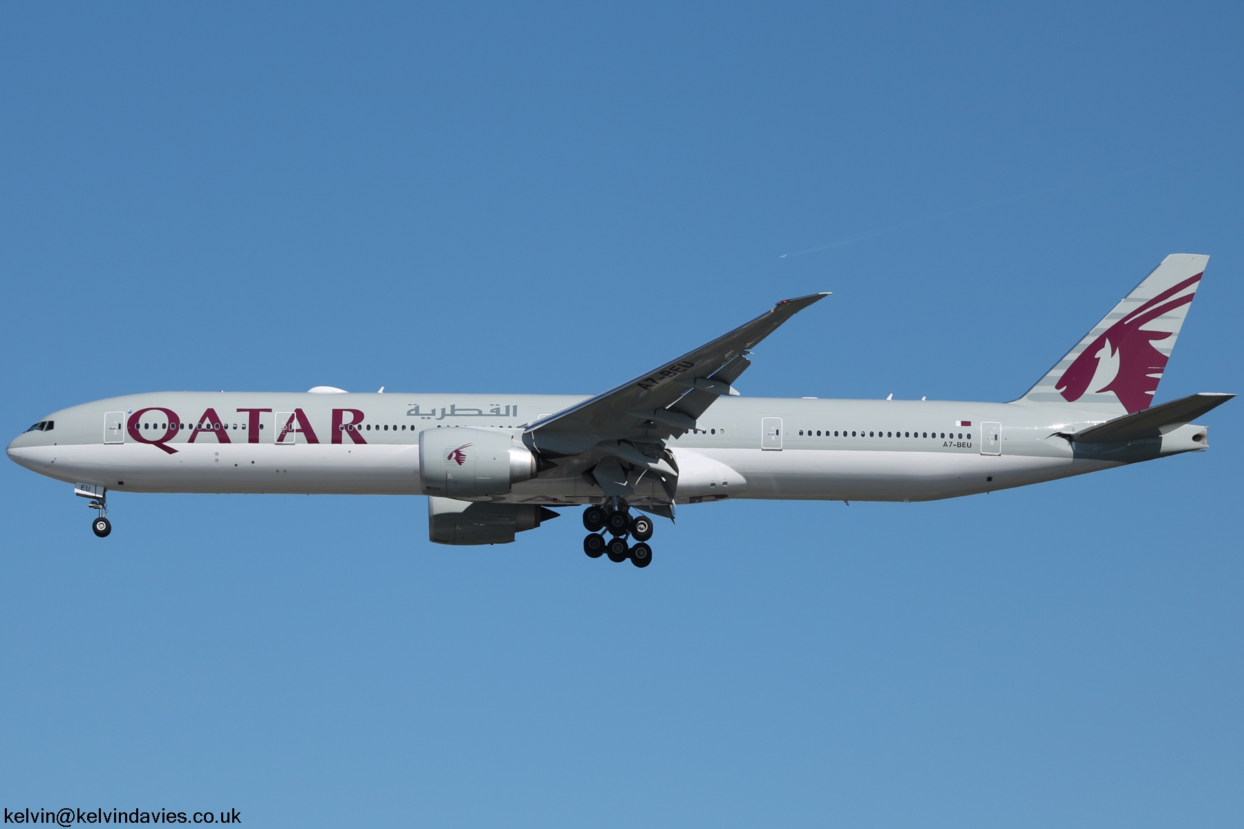 Qatar Airways 777 A7-BEU