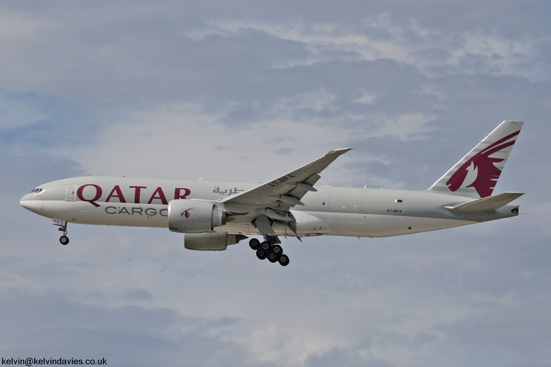 Qatar Airways Cargo 777 A7-BFA
