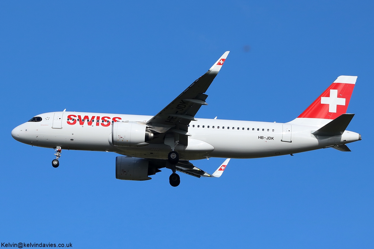 Swiss International A32NEO HB-JDK