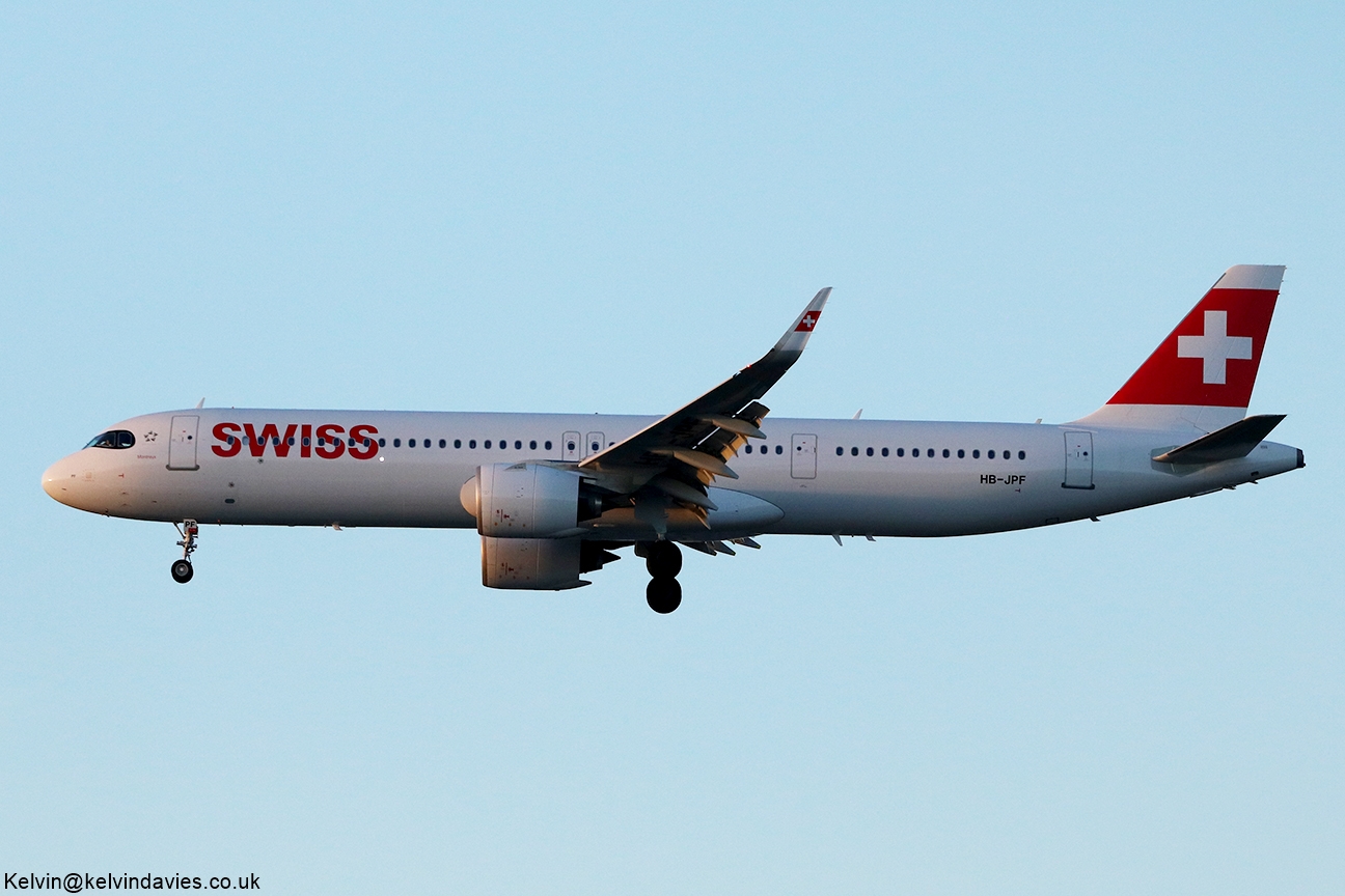 Swiss International A321NEO HB-JPF