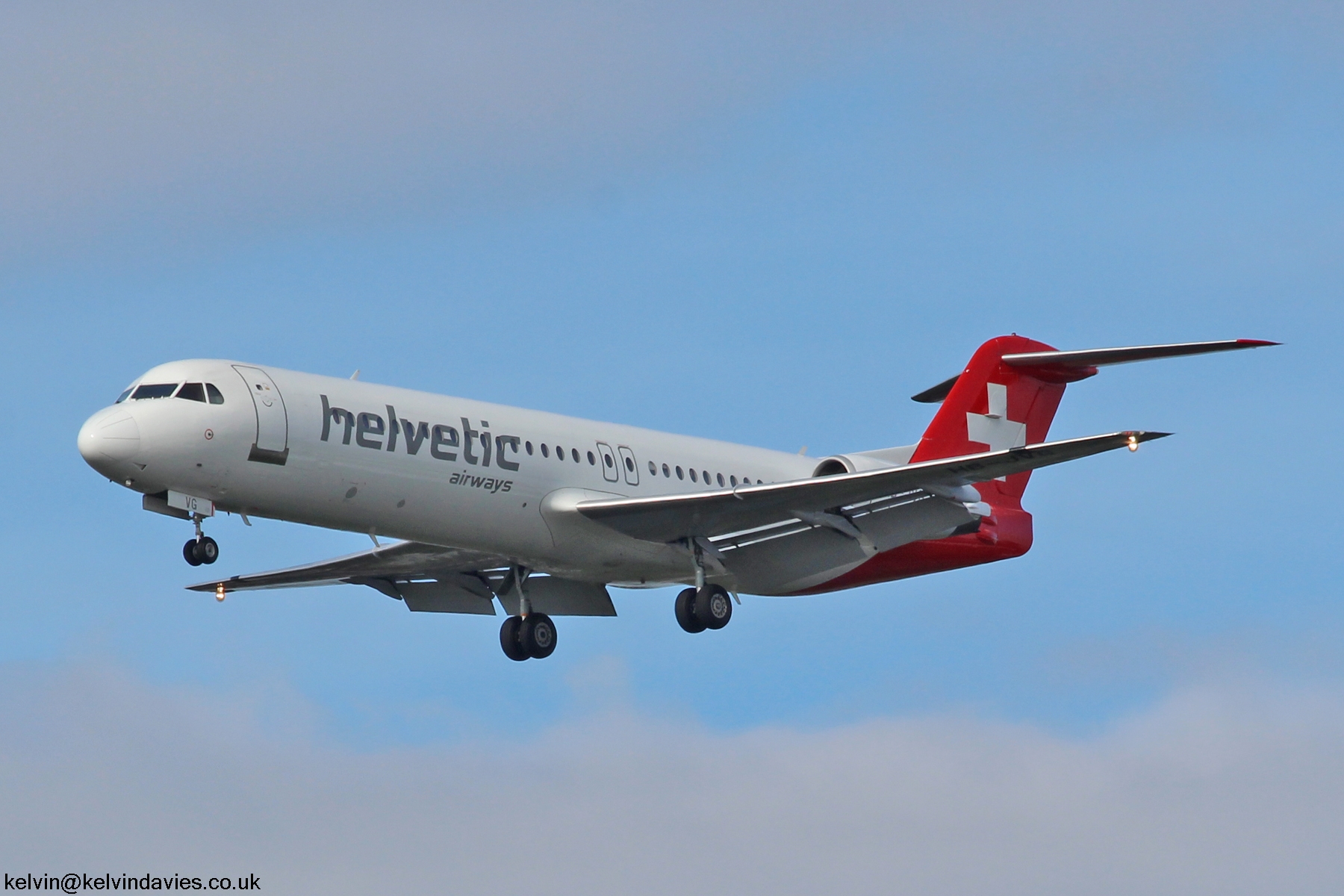 Helvetic Airways F100 HB-JVG