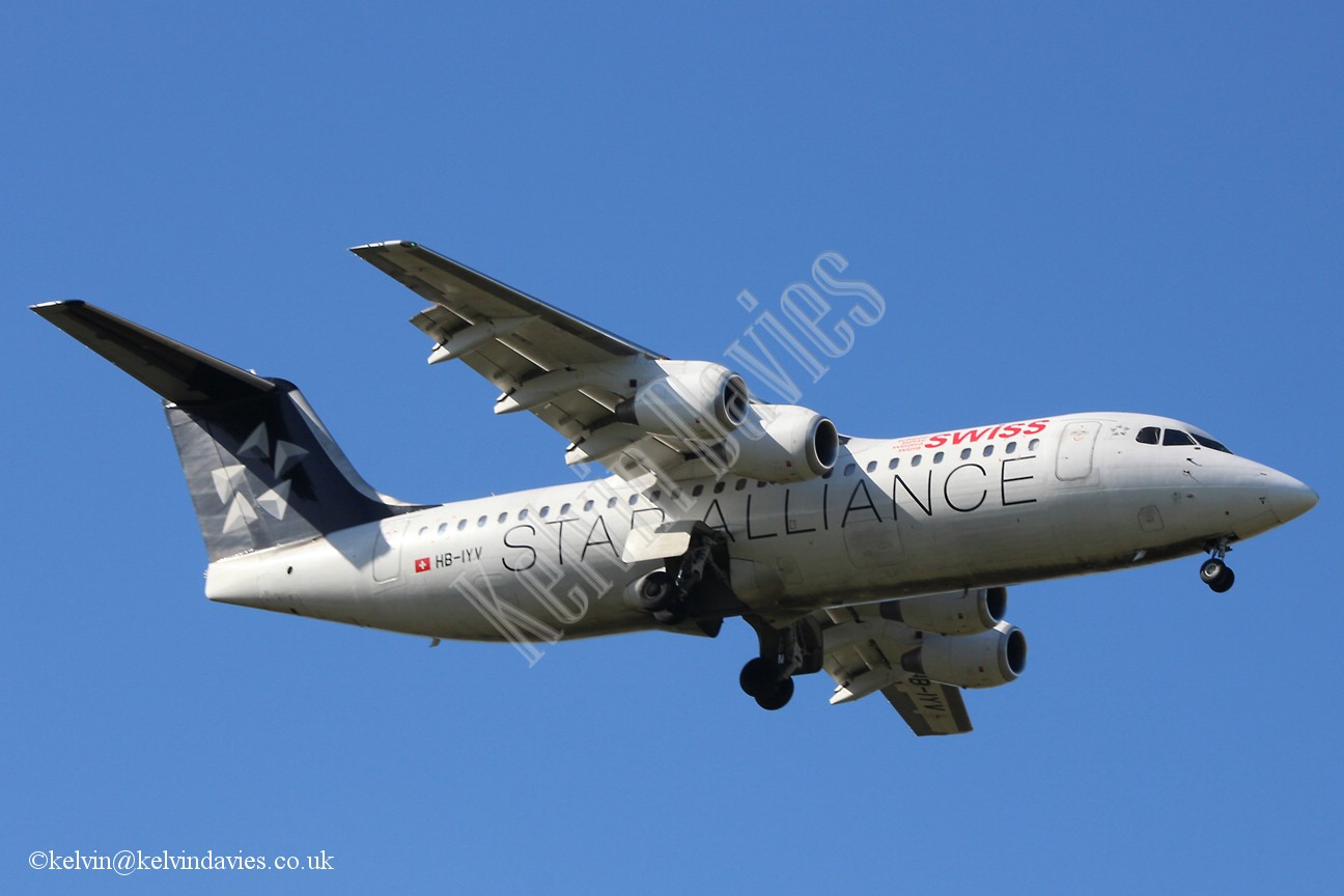 Swiss European Bae 146-RJ100 HB-IYV