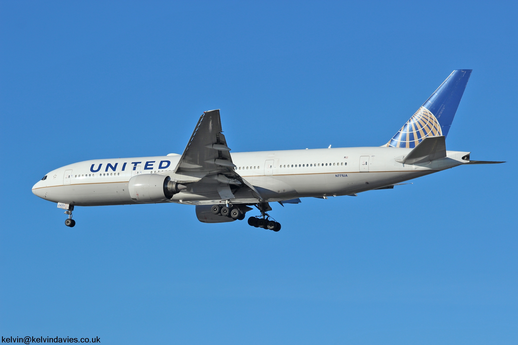 United Airlines 777 N771UA