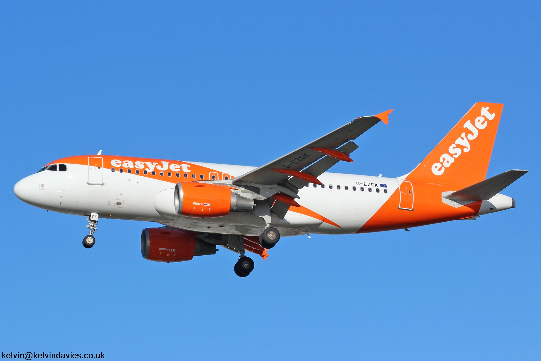 Easyjet A319 G-EZDK