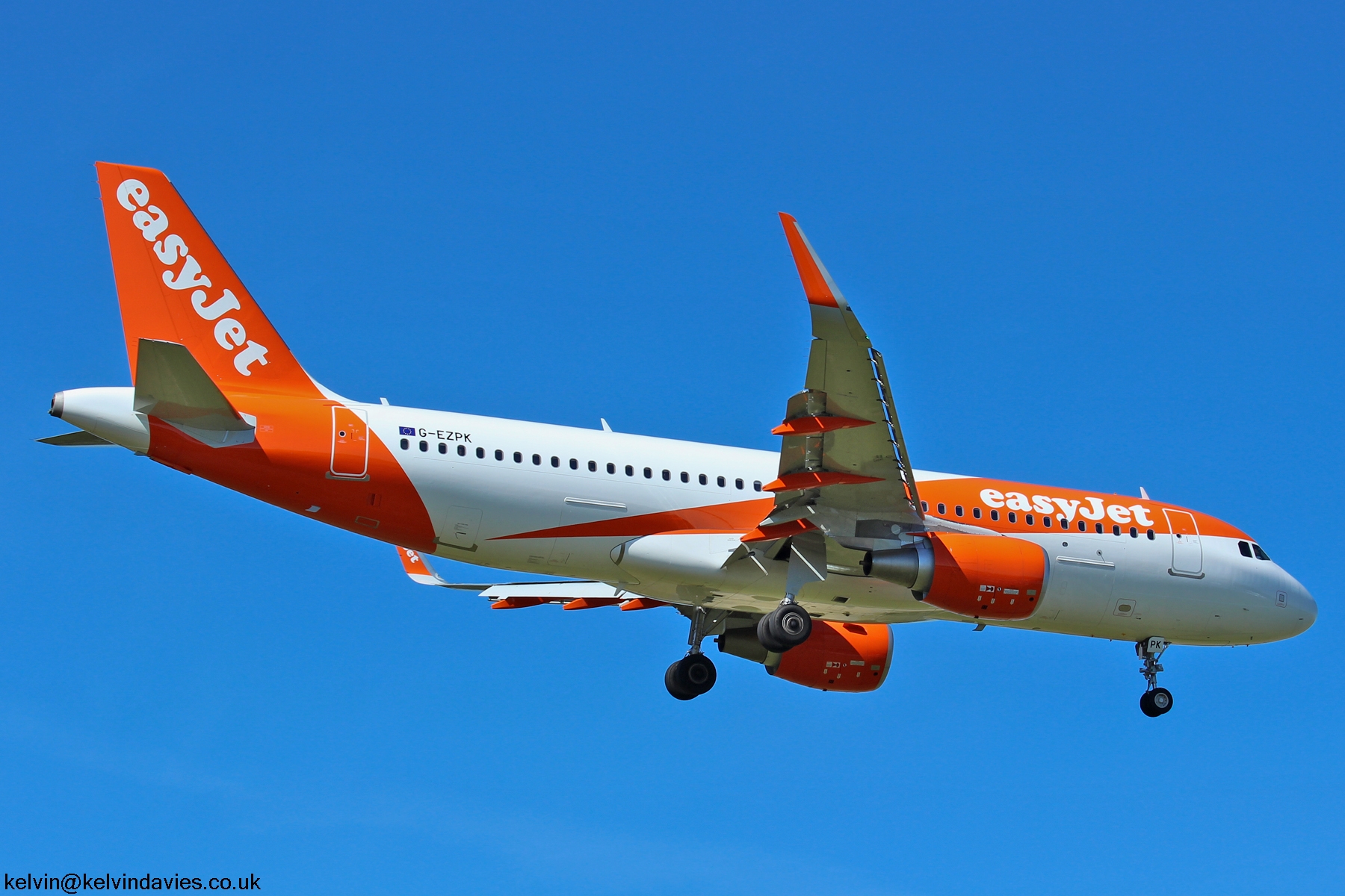 Easyjet A320 G-EZPK