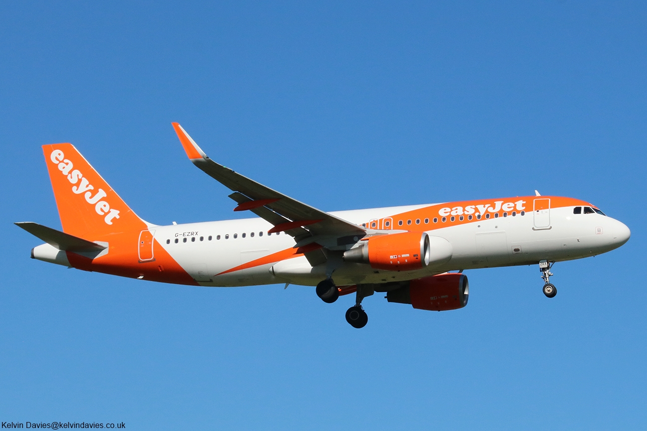 easyJet UK A320 G-EZRX