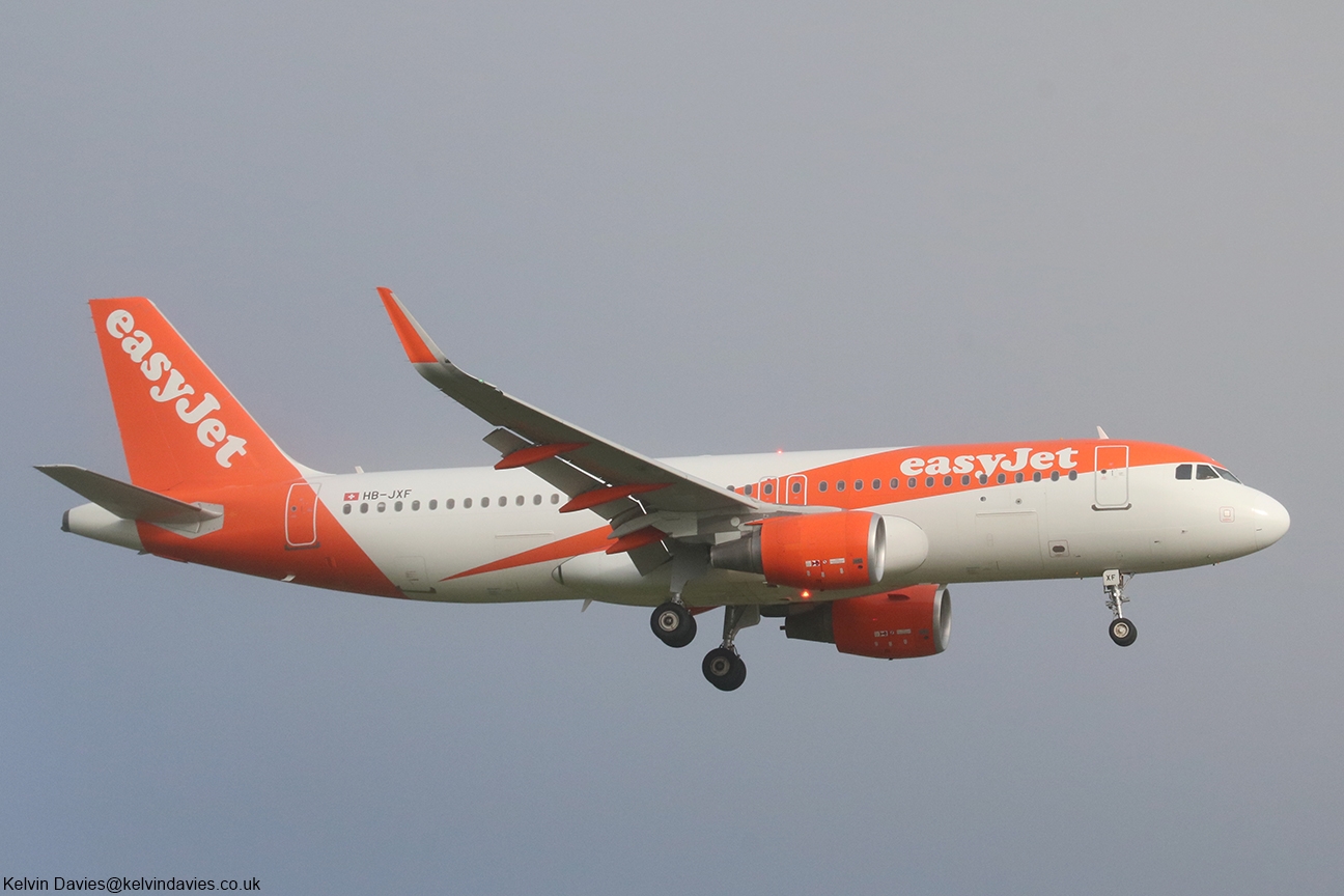 easyJet Switzerland A320 HB-JXF