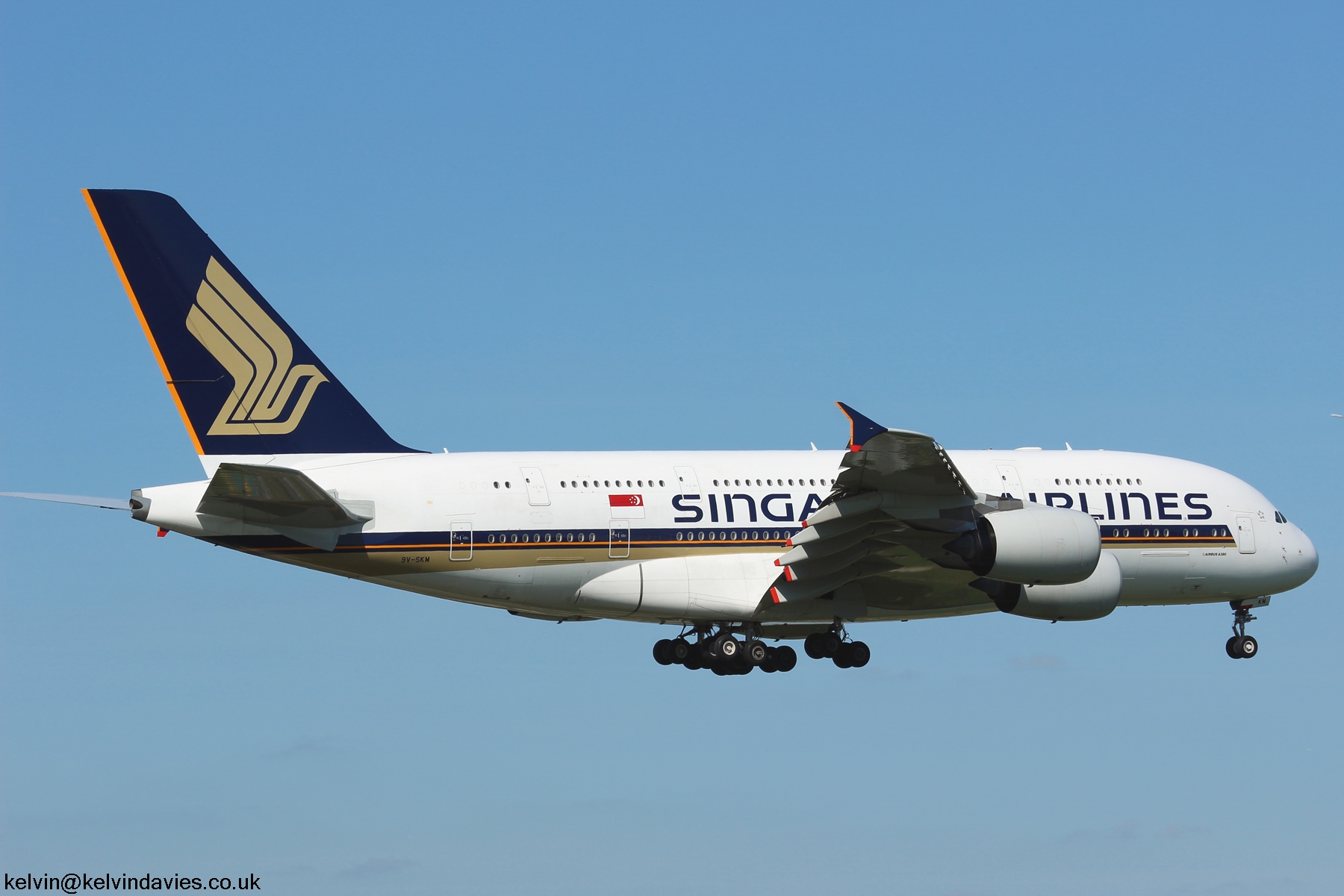 Singapore Airlines A380 9V-SKM