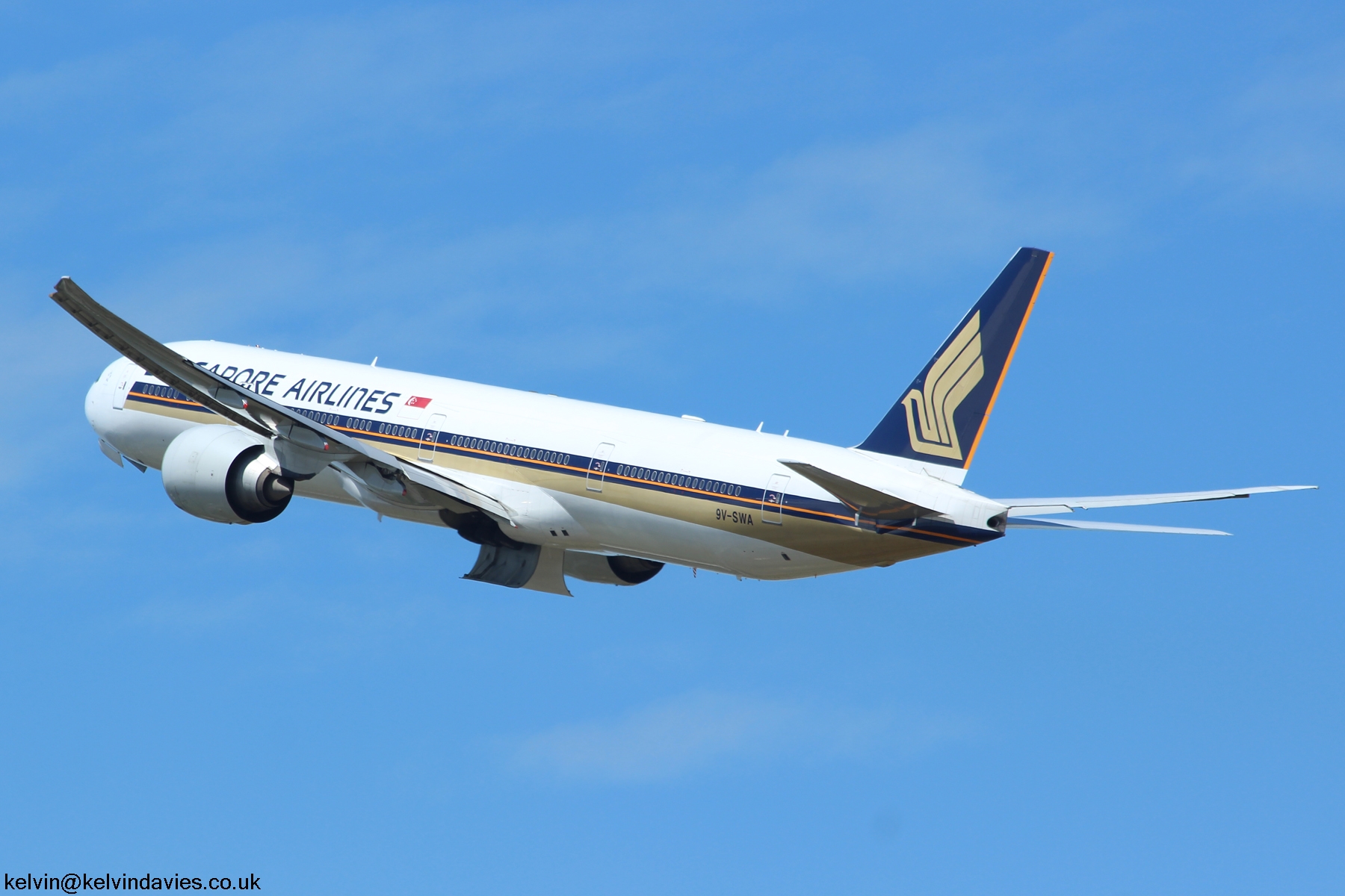 Singapore Airlines 777  9V-SWA