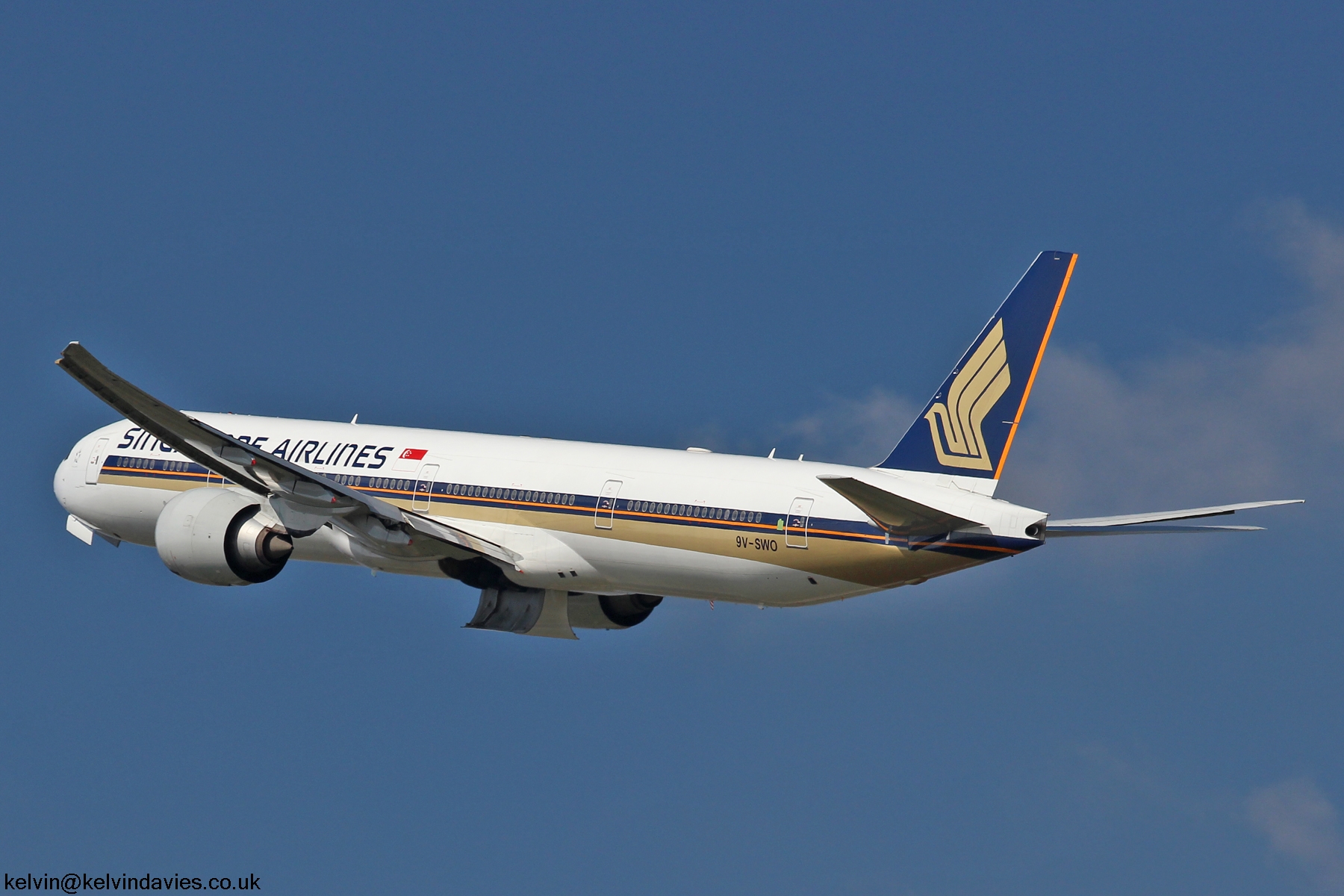 Singapore Airlines 777 9V-SWO