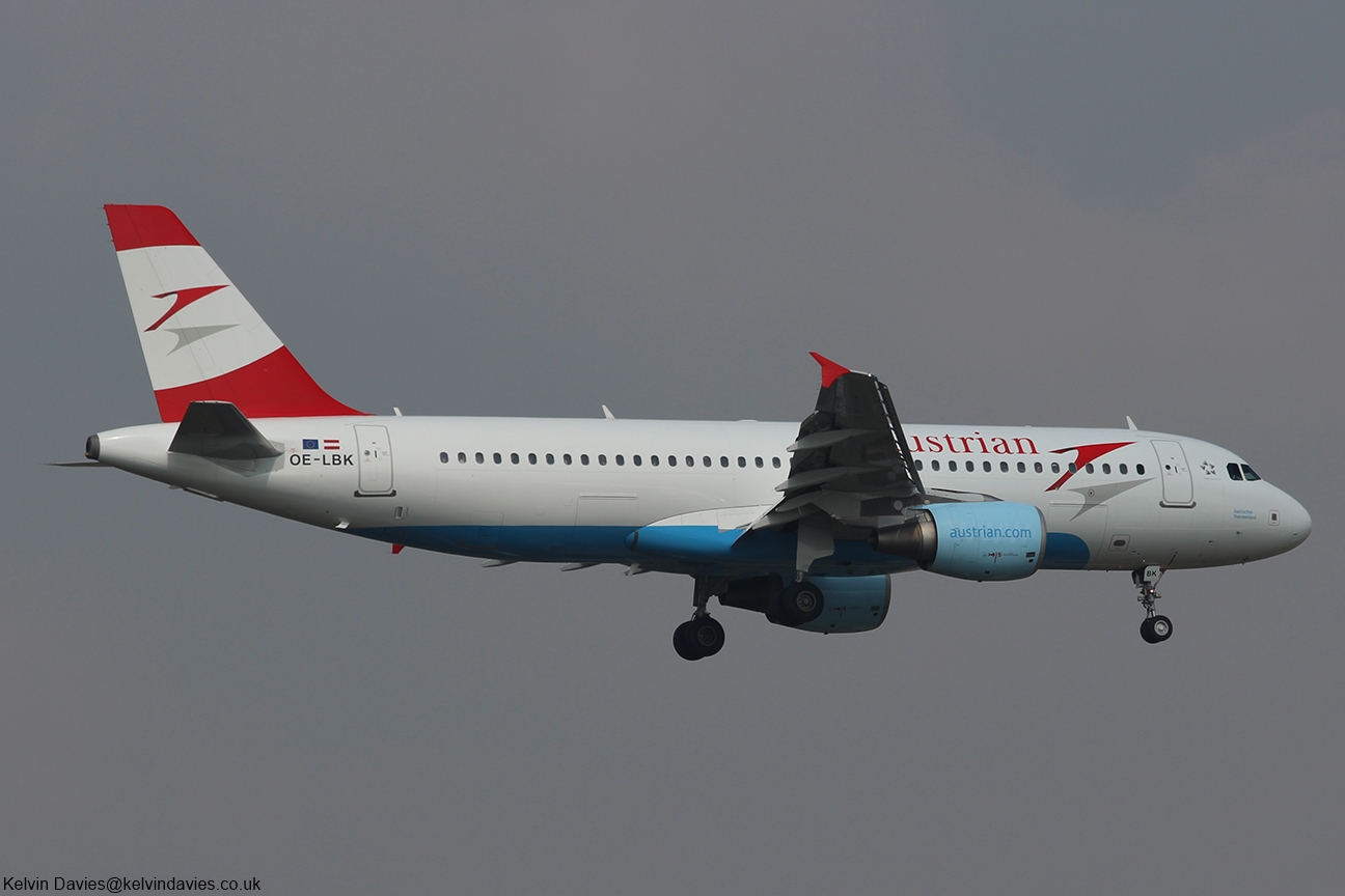 Austrian Airlines A320 OE-LBK