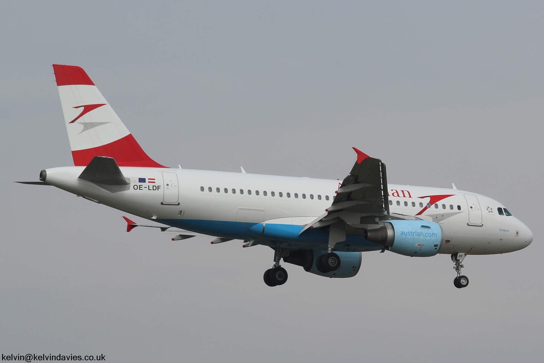 Austrian Airlines A319 OE-LDF