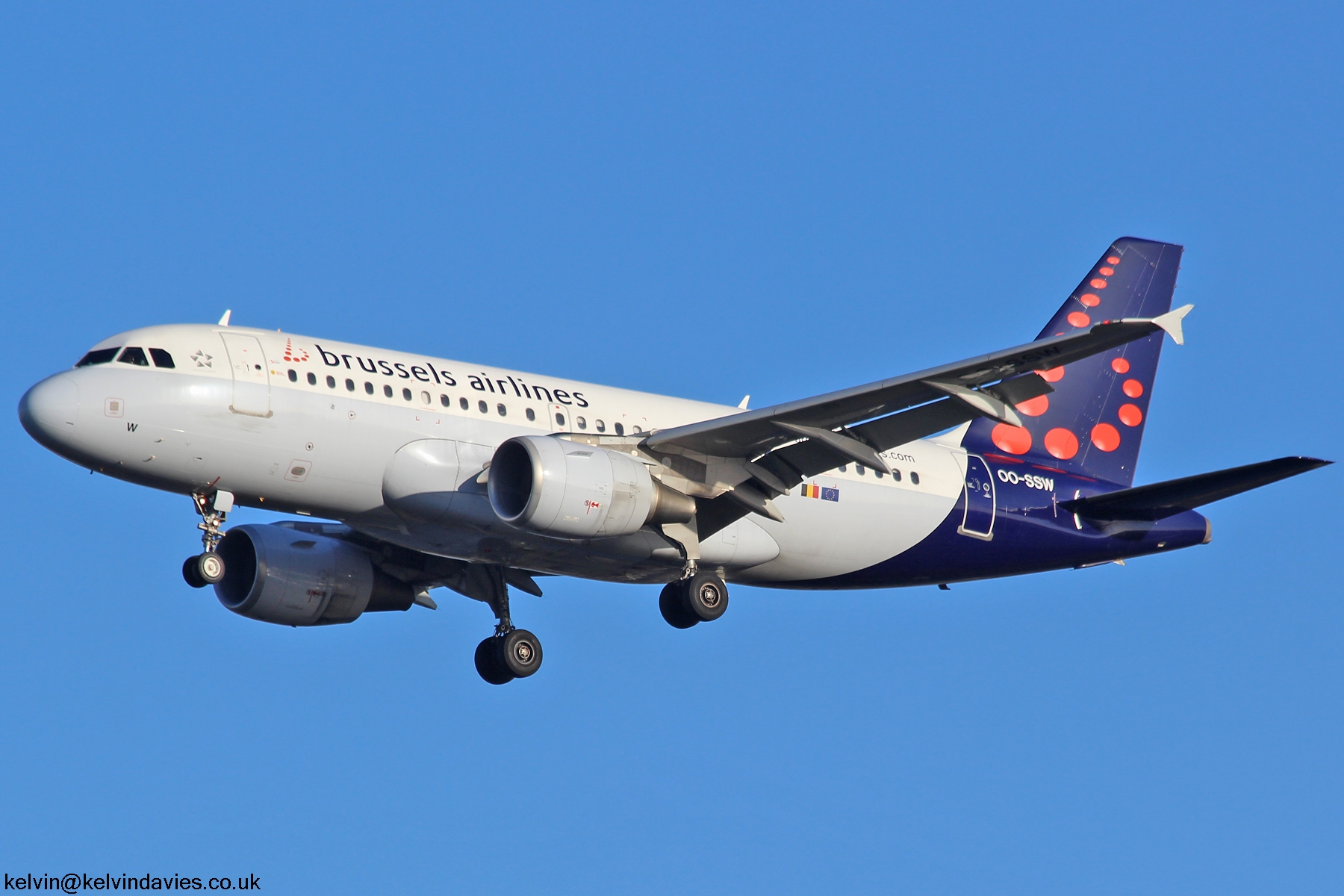 Brussels Airlines A319 OO-SSW
