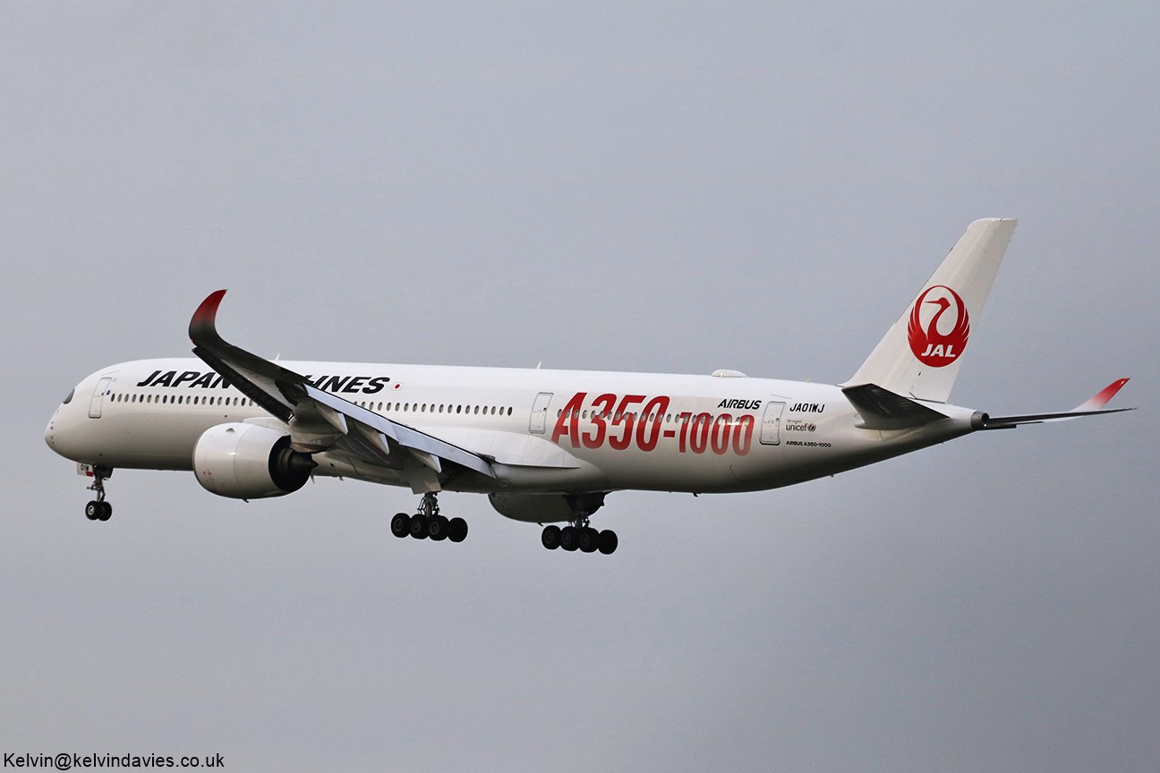Japan Airlines A350 JA01WJ