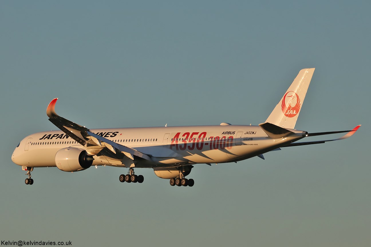 Japan Airlines A350 JA02WJ