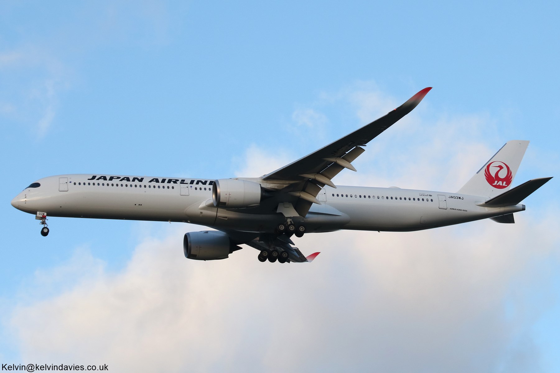 Japan Airlines A350 JA03W-J