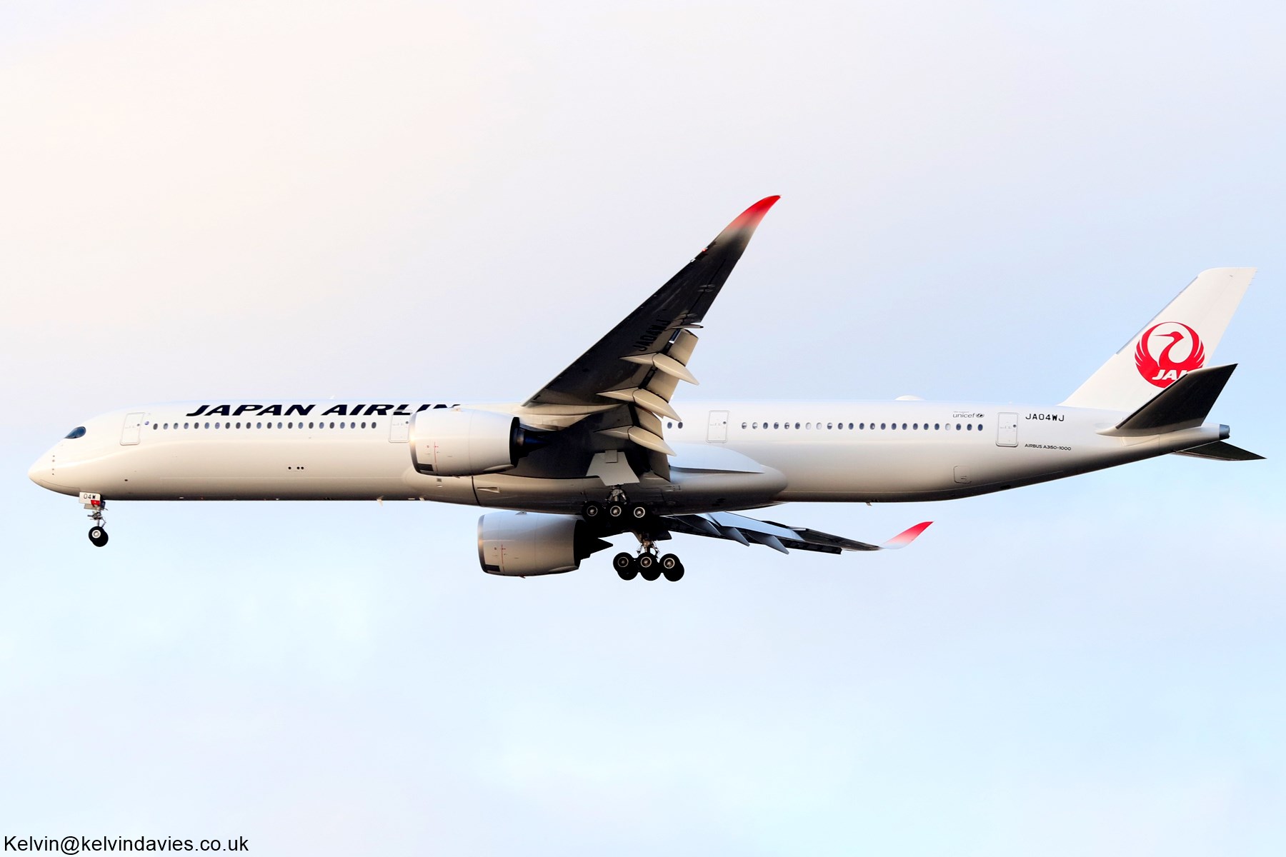 Japan Airlines A350 JA04WJ