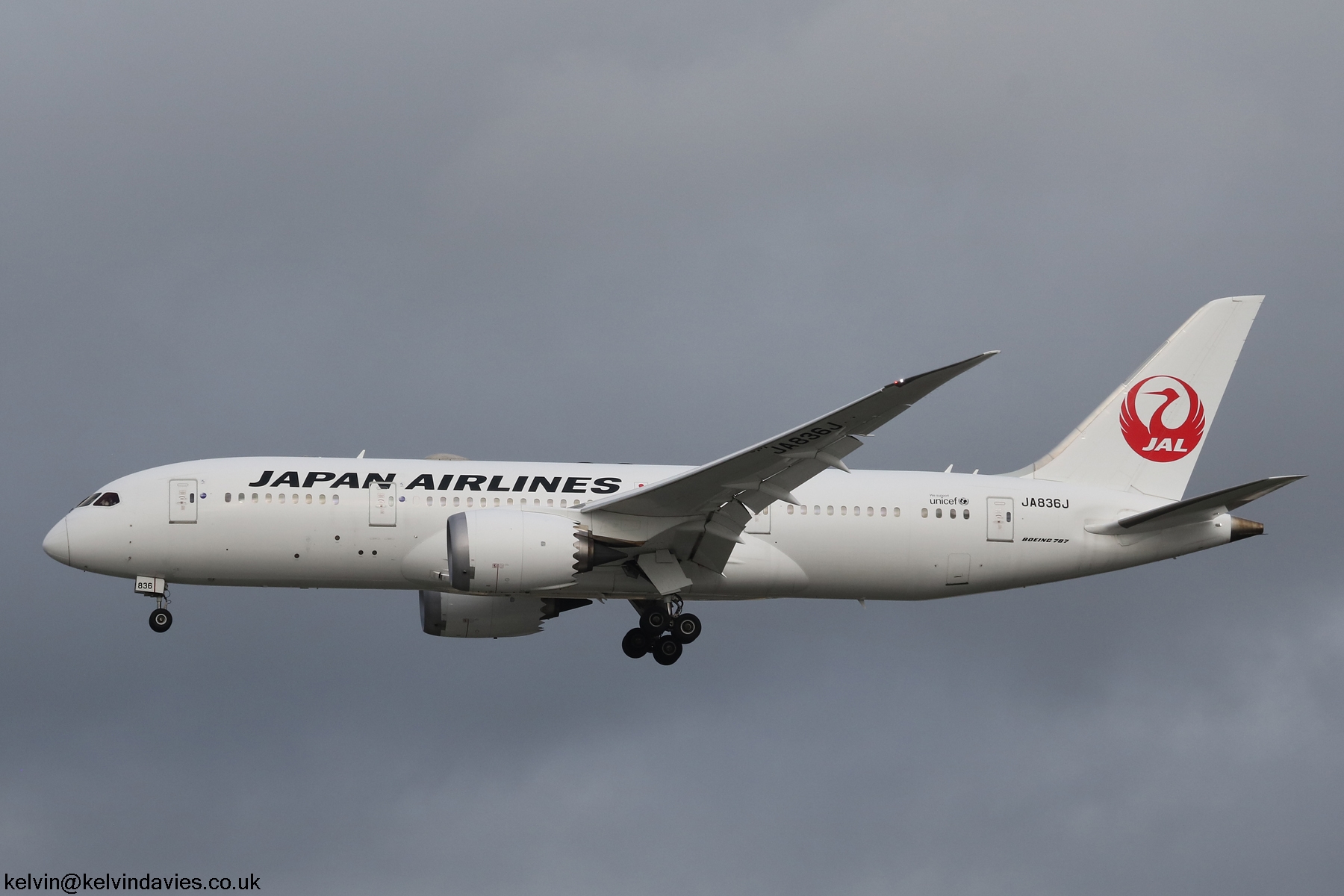 Japan Airlines 787 JA836J