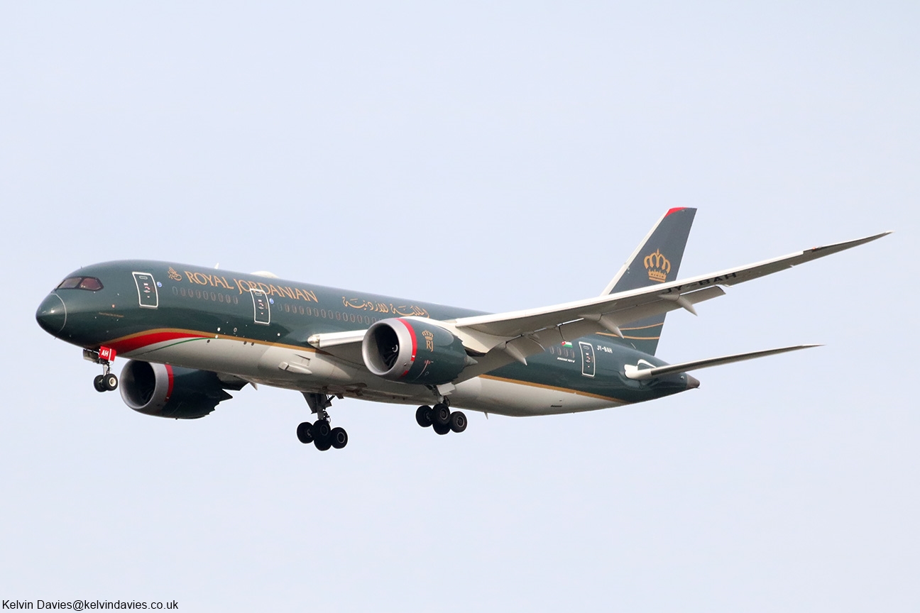 Royal Jordanian Airlines 787 JY-BAH