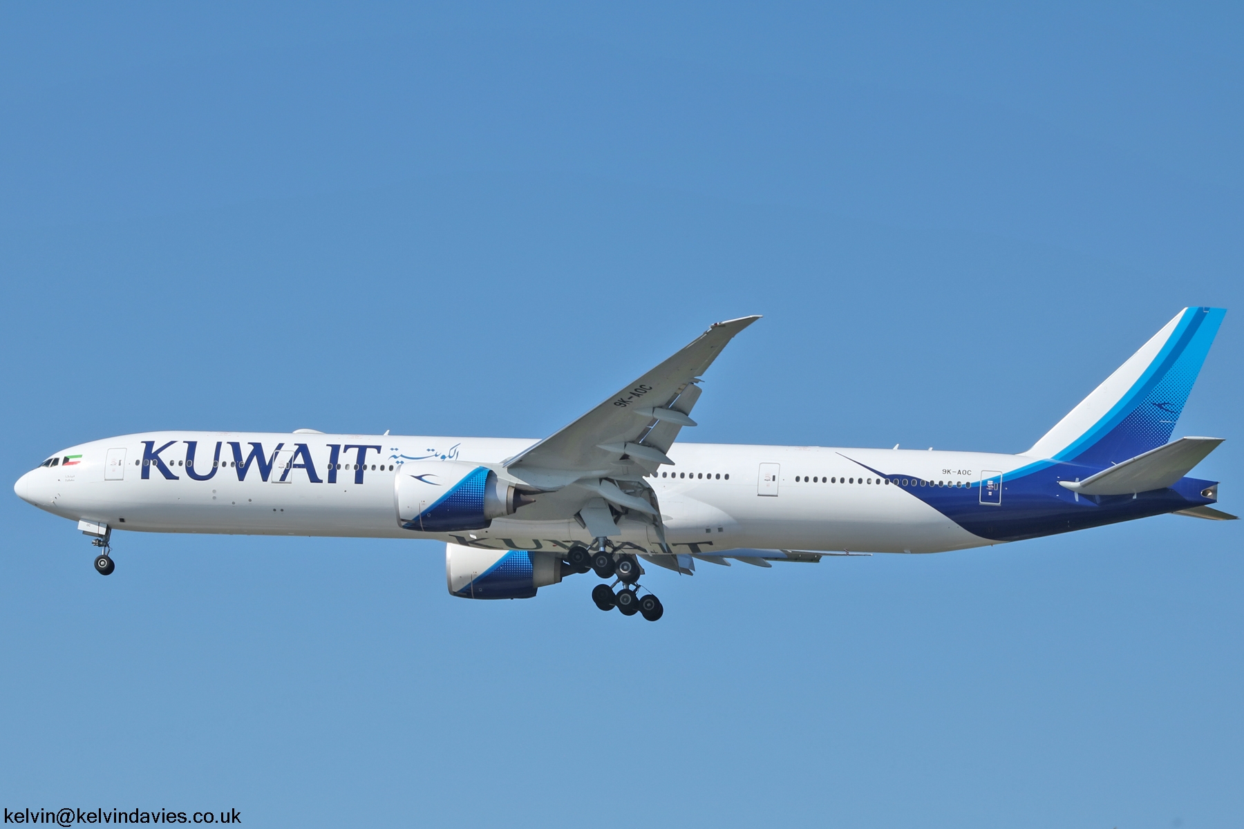 Kuwait Airways 777 9K-AOC