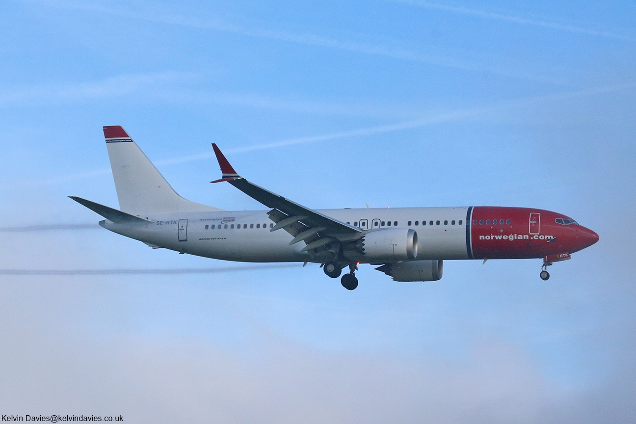 Norwegian Air Sweden 737MAX SE-RTK