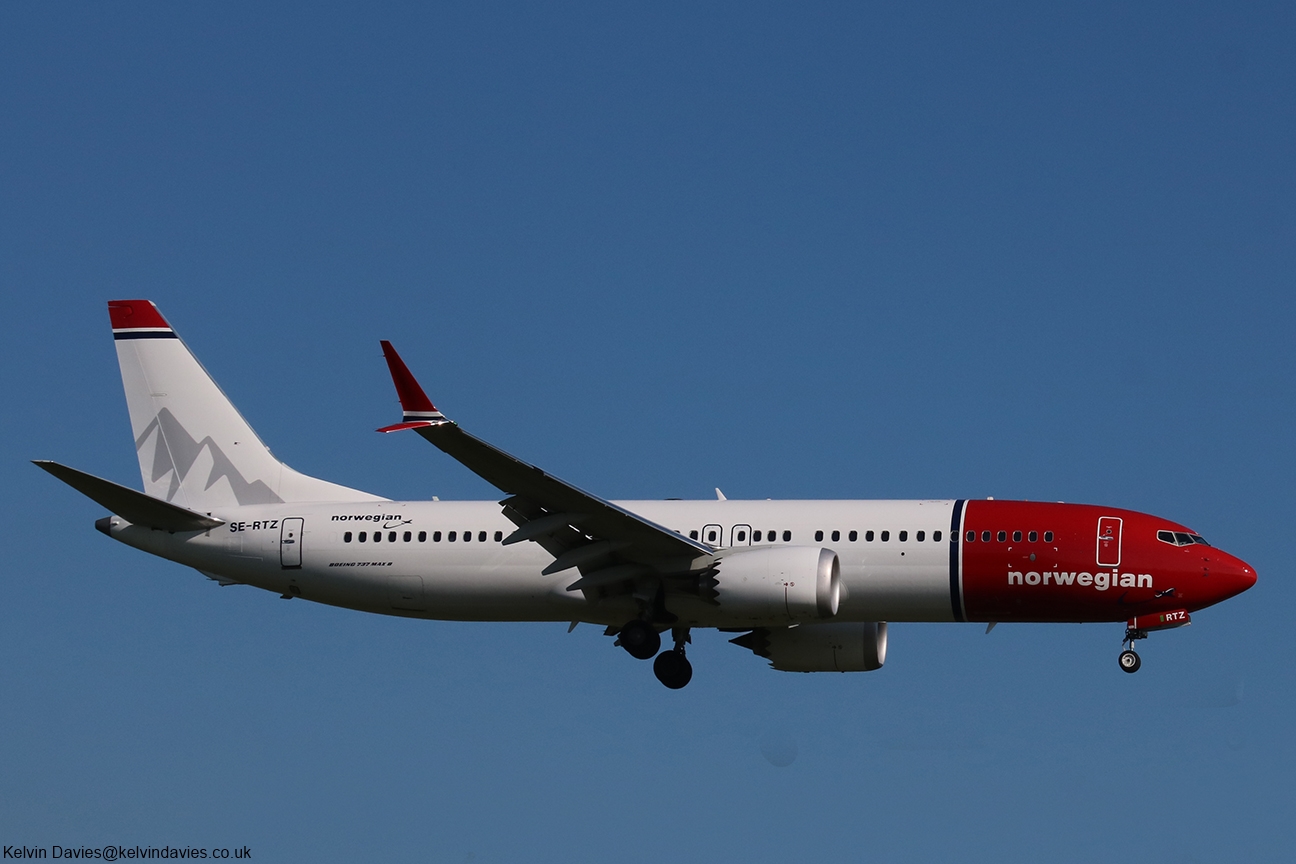 Norwegian Air Sweden 737MAX SE-RTZ