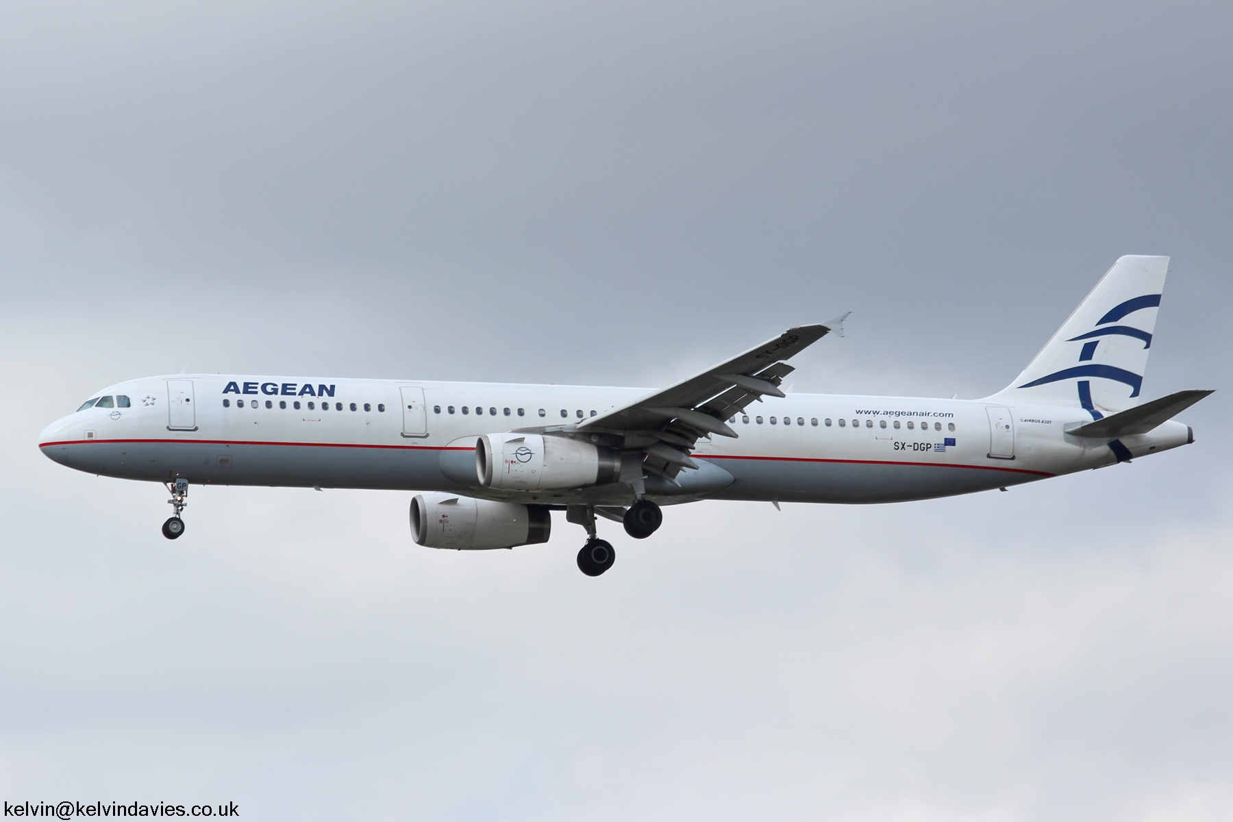 Aegean Airlines A321 SX-DGP