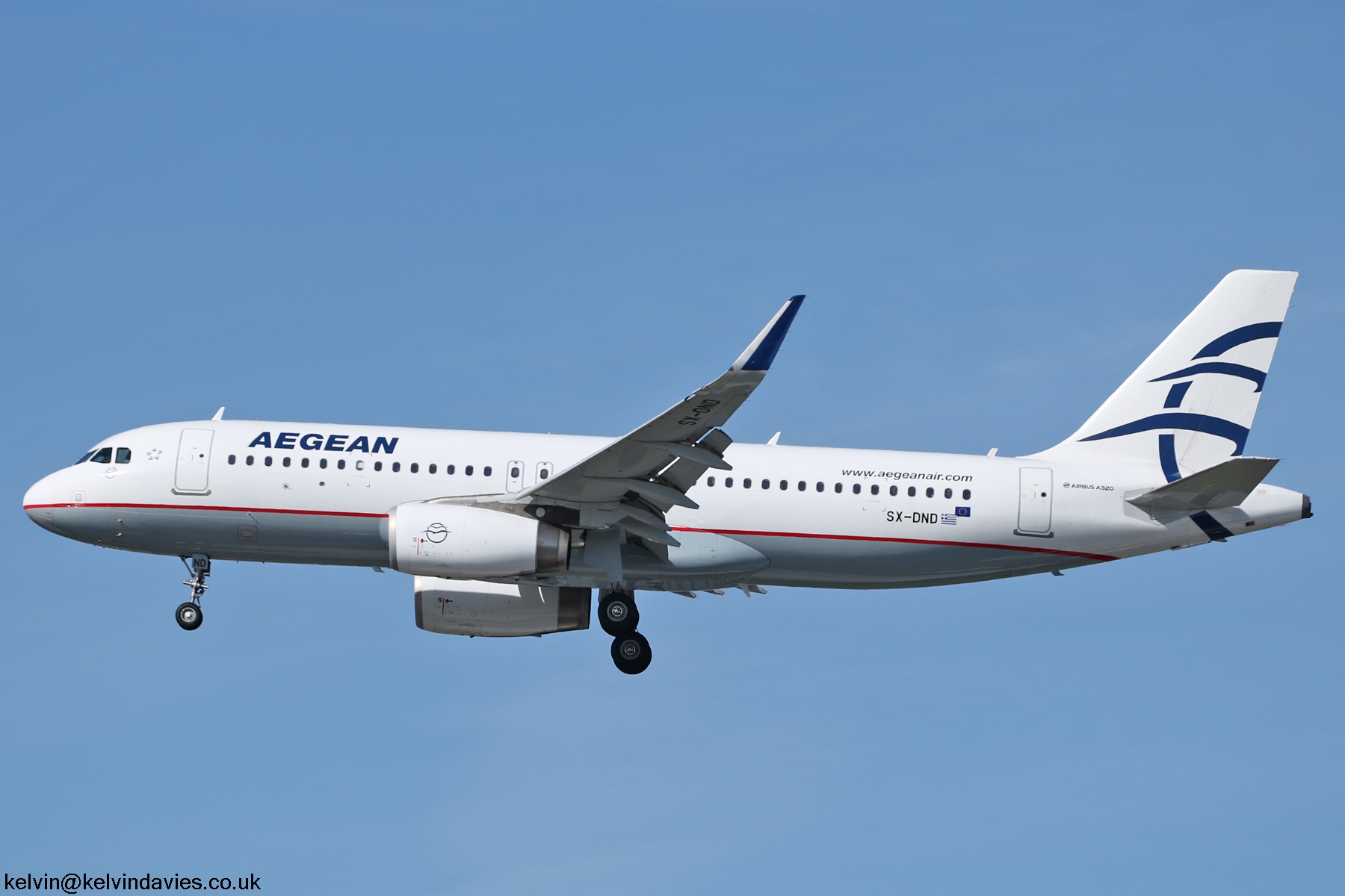Aegean Airlines A320 SX-DND