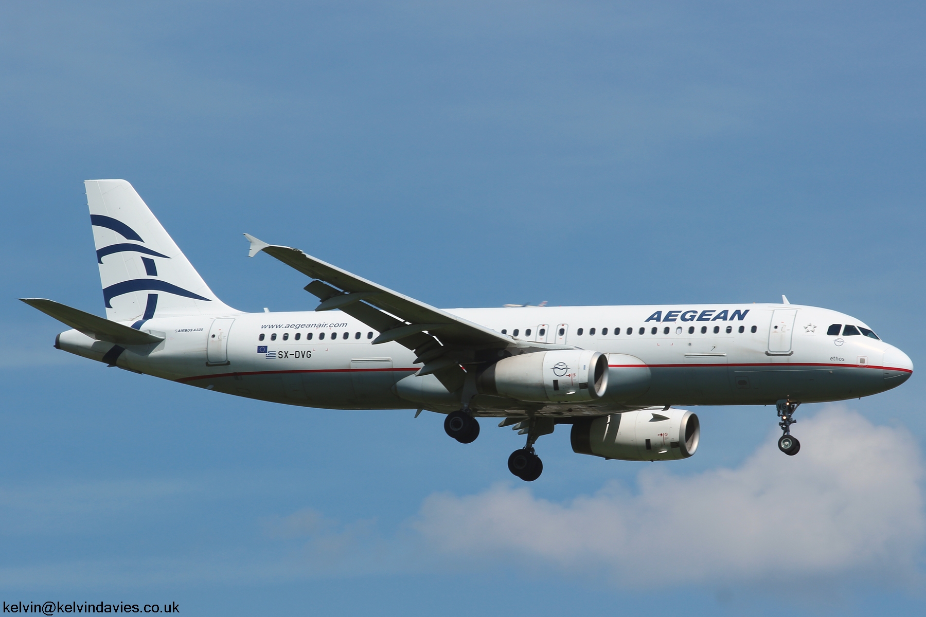 Aegean Airlines A320 SX-DVG