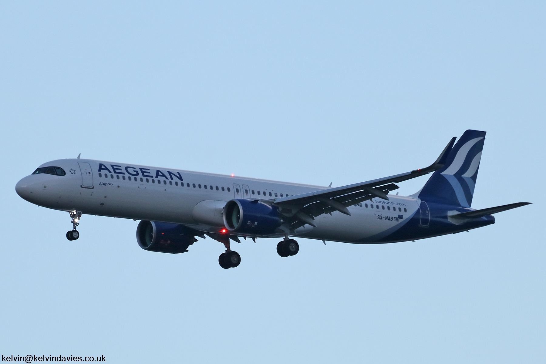 Aegean Airlines A321 NXSL SX-NAB