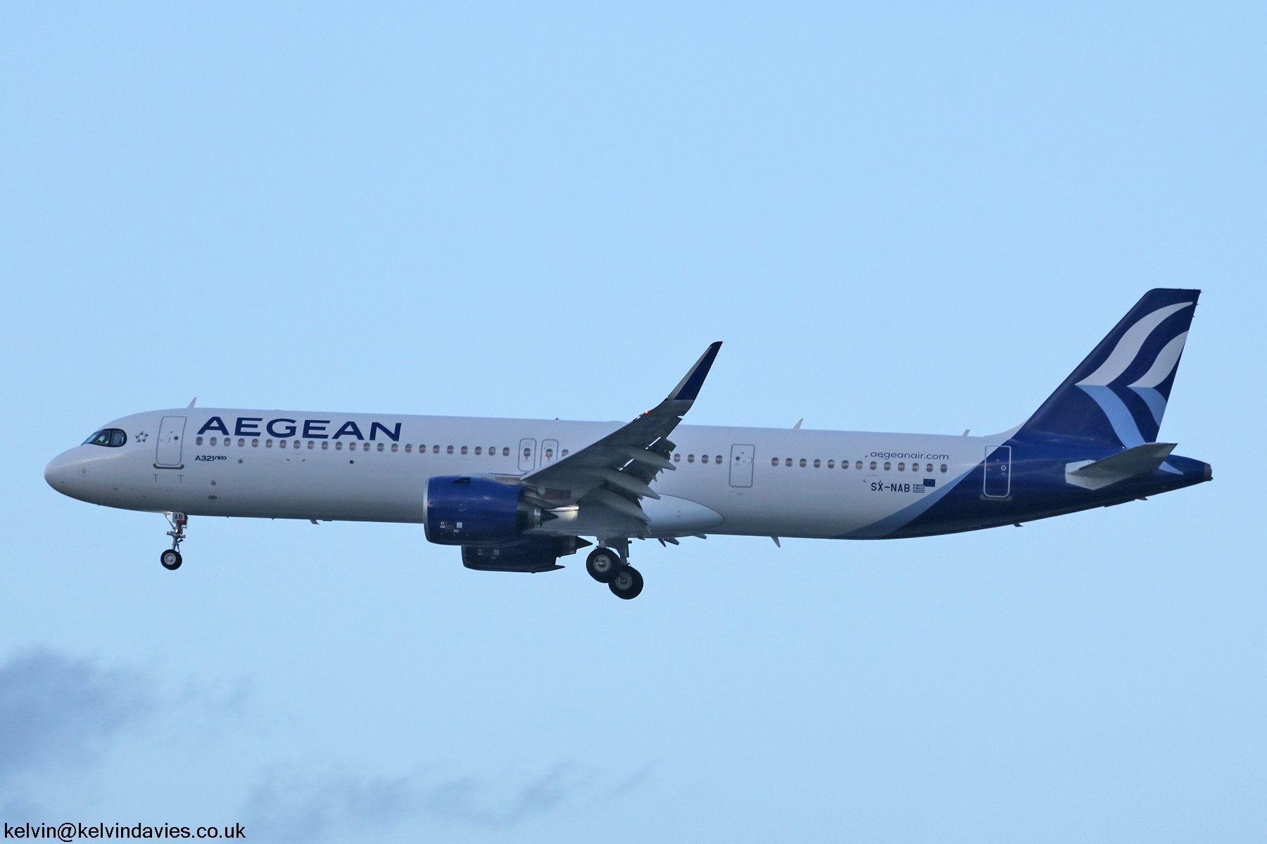 Aegean Airlines A321 NXSL SX-NAB