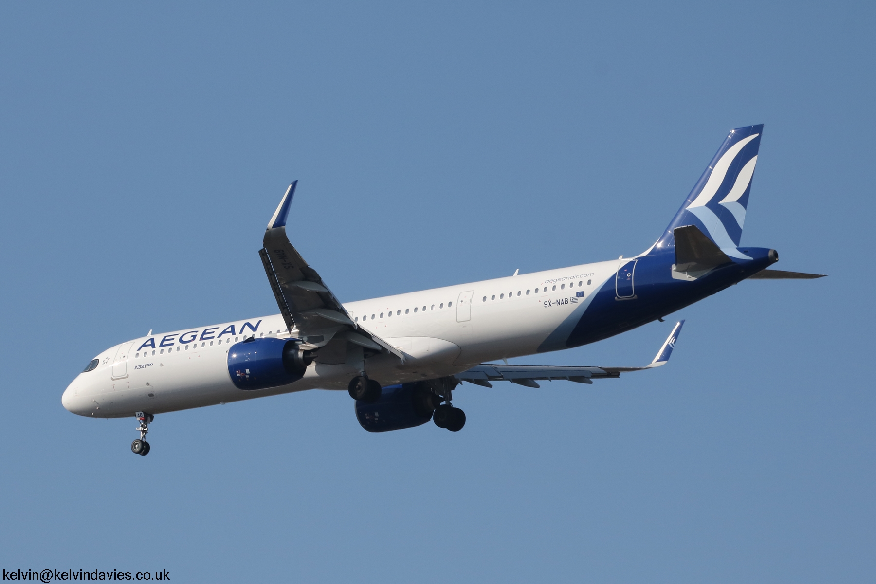 Aegean Airlines A321 NXSL SX-NAB