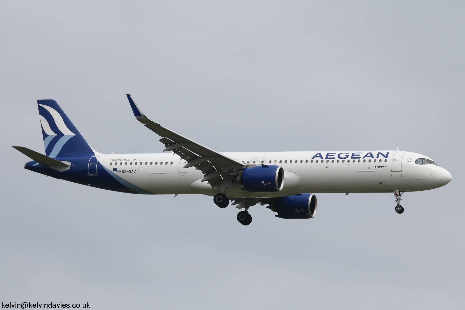 Aegean Airlines A321 NSXL  SX-NAC