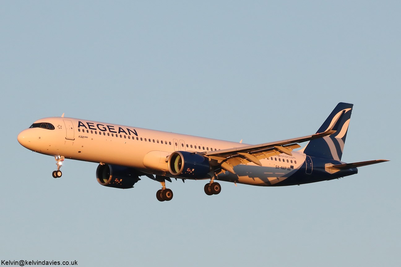Aegean Airlines A321 NEO SX-NAP