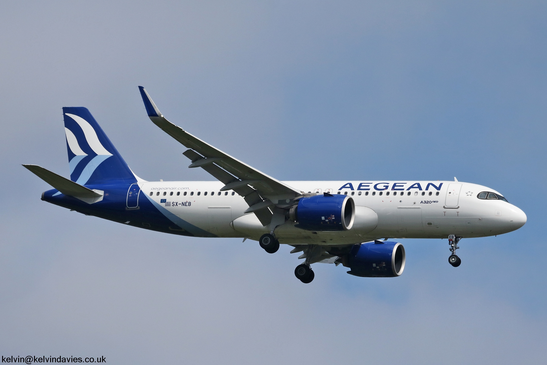 Aegean Airlines A320NEO SX-NEB