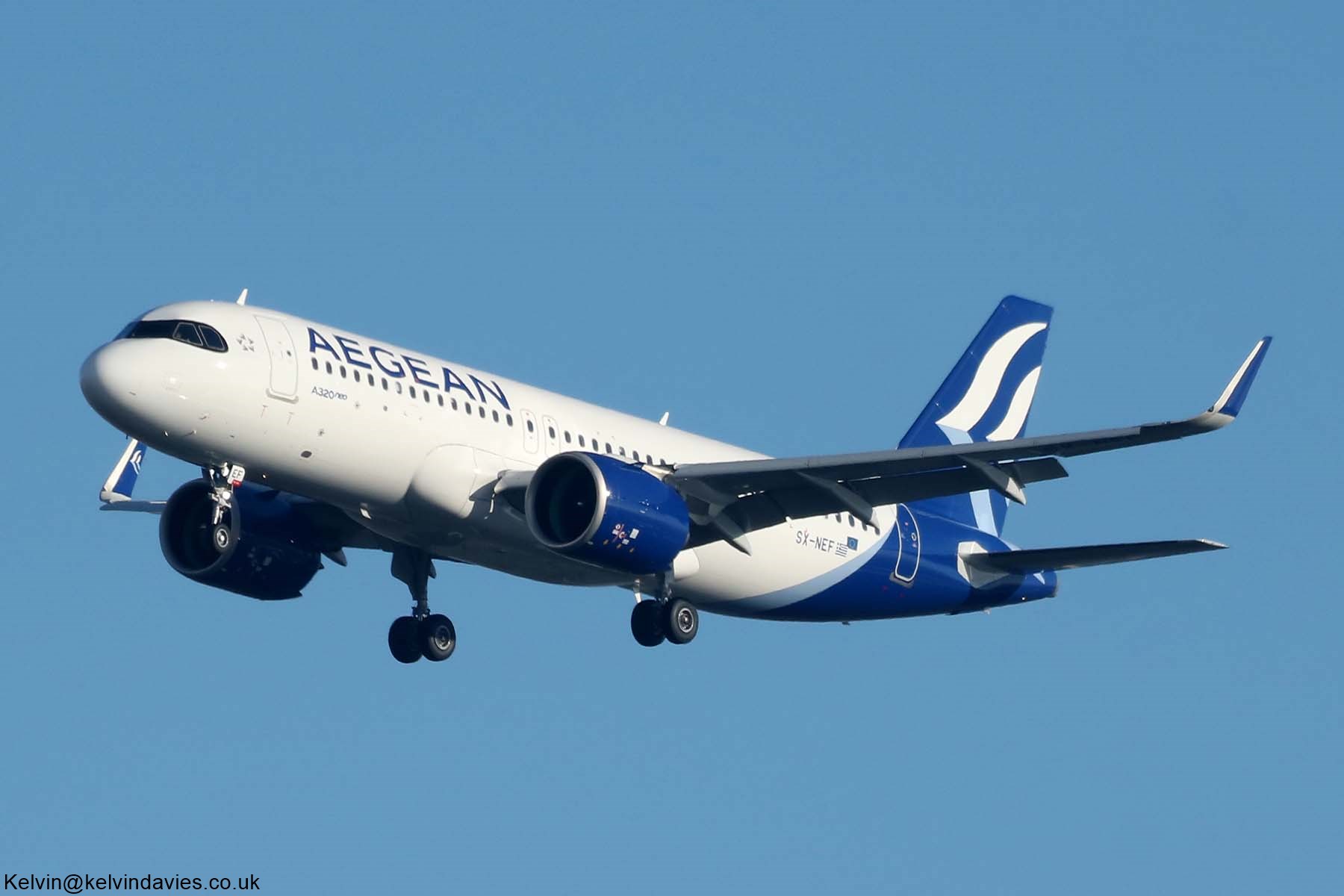 Aegean Airlines A320 SX-NEF