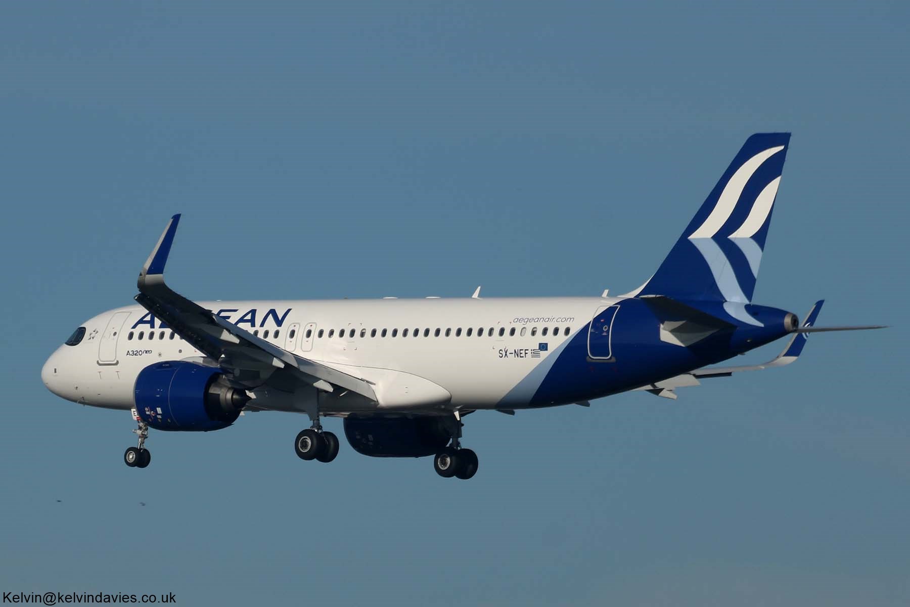 Aegean Airlines A320 SX-NEF