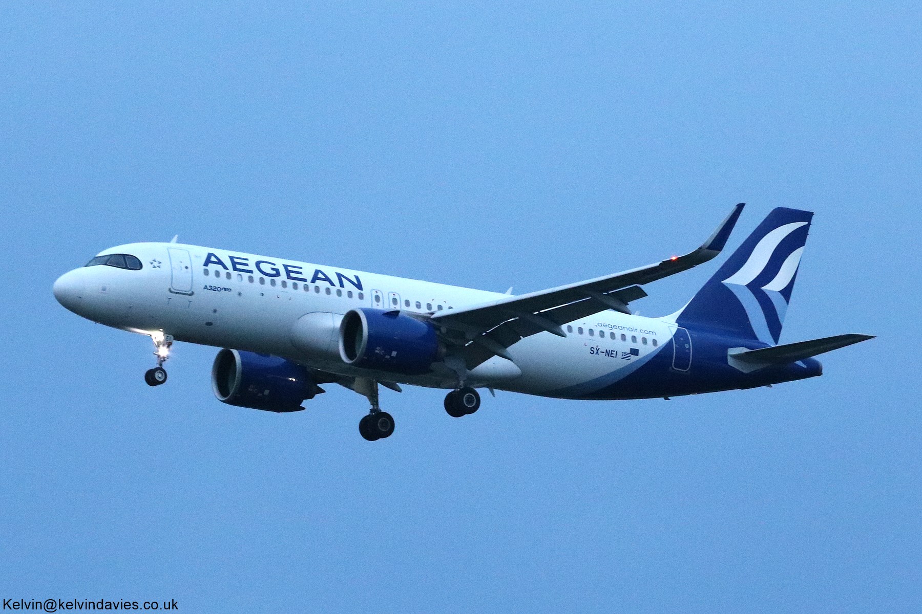 Aegean Airlines A320NEO SX-NEI