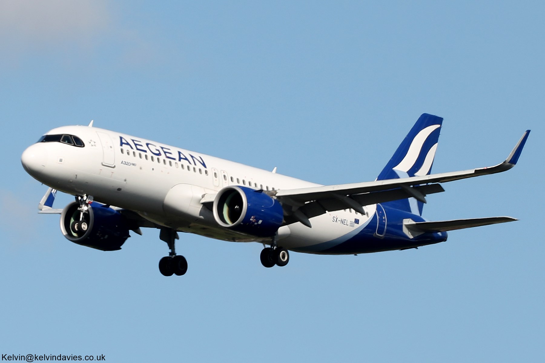 Aegean Airlines A320 NEO SX-NEL