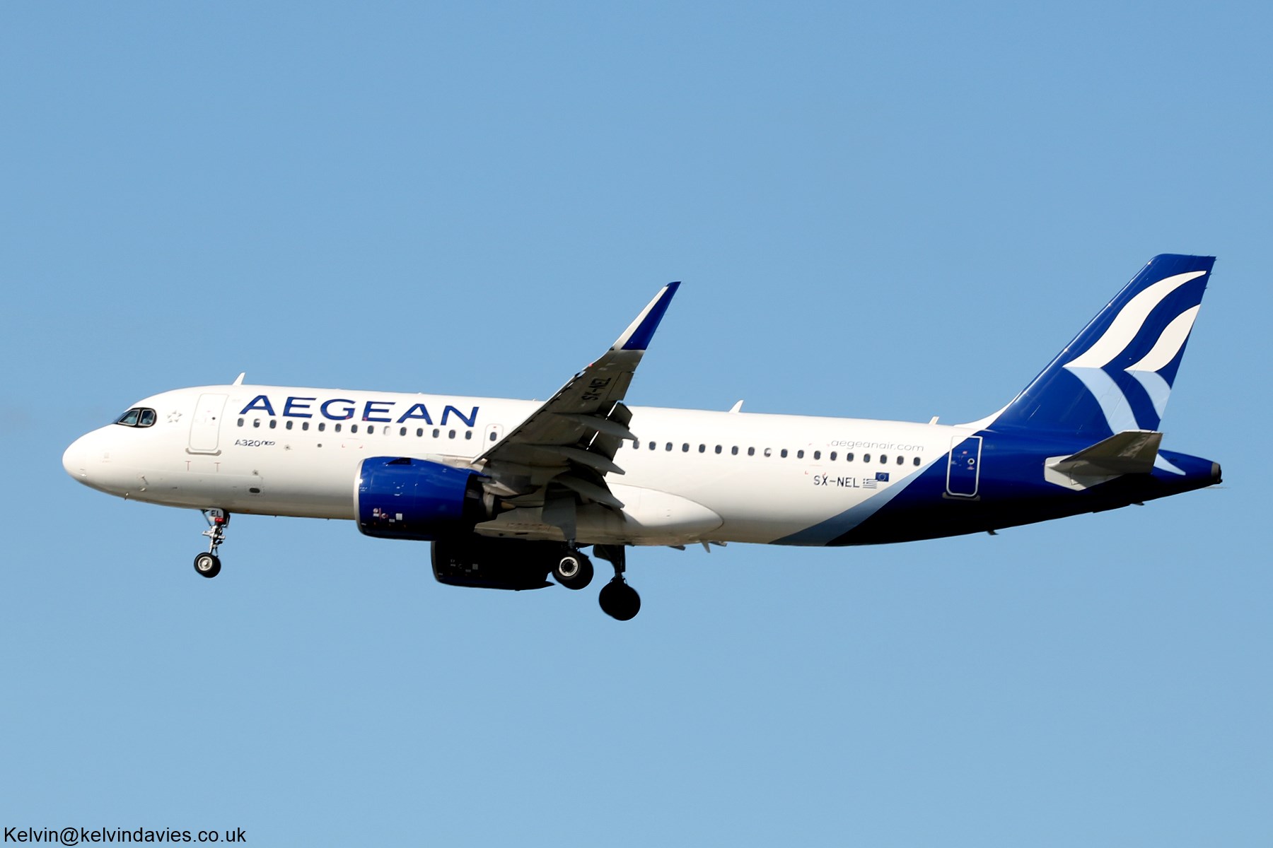 Aegean Airlines A320 NEO SX-NEL