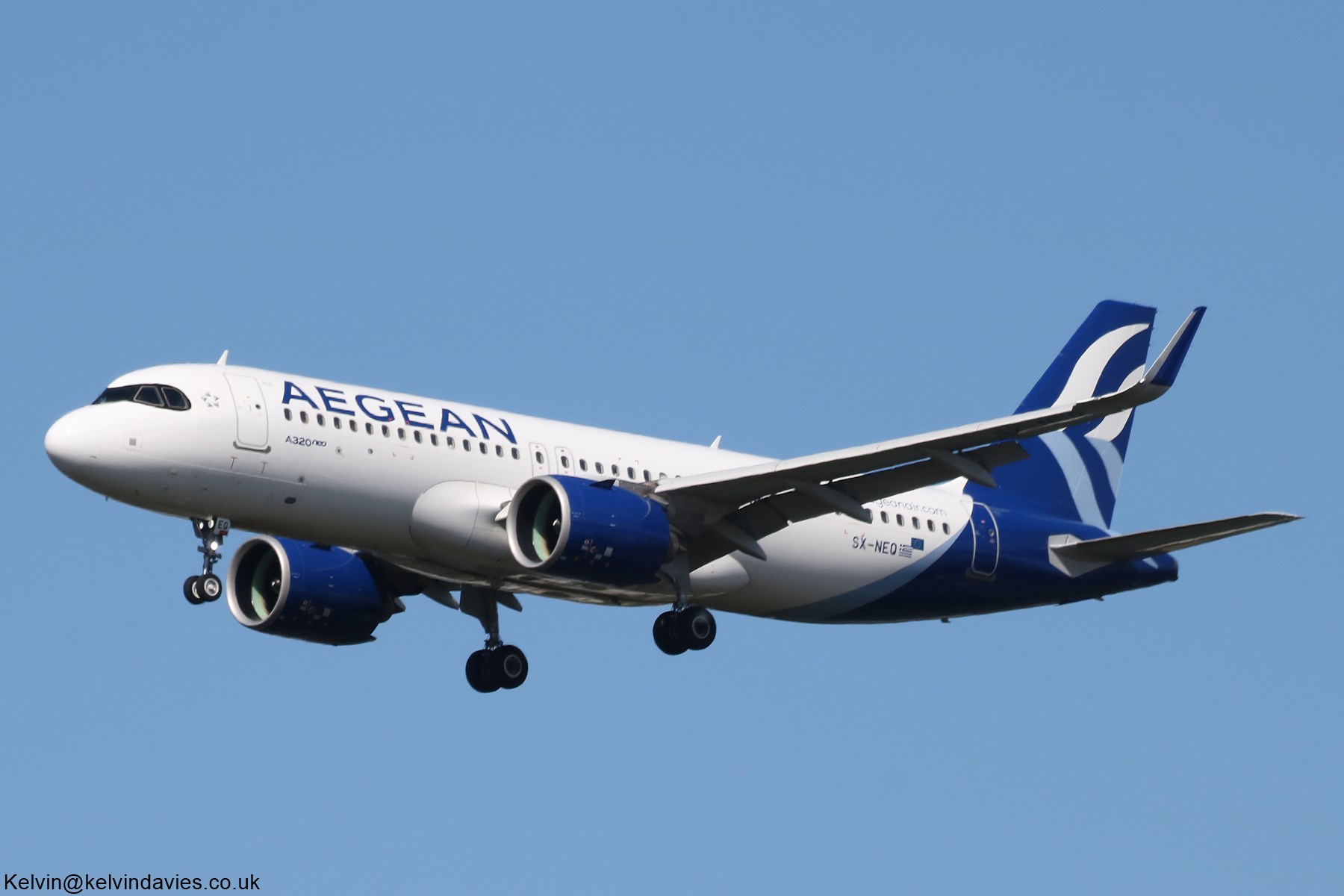 Aegean Airlines A320 NEO SX-NEQ