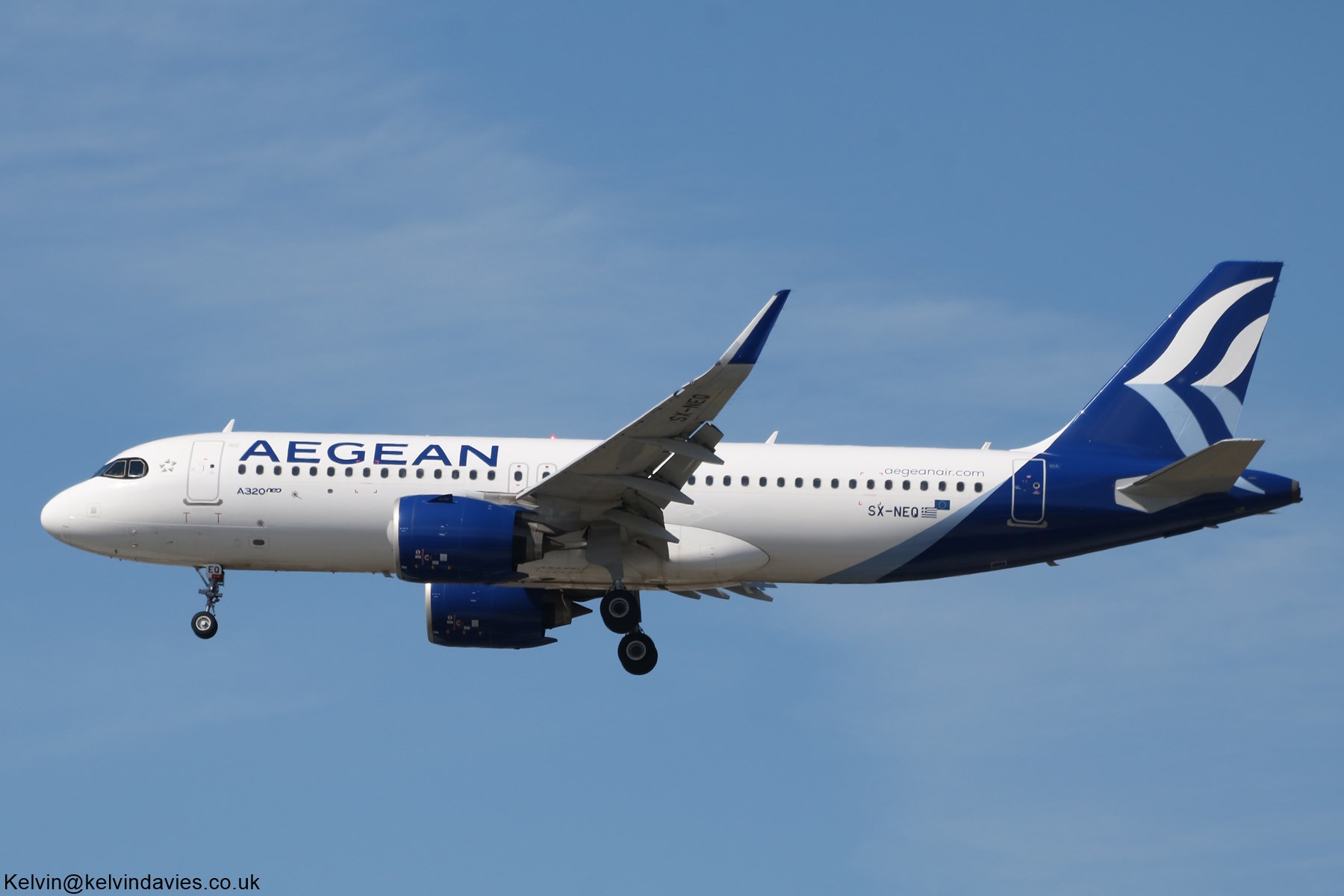 Aegean Airlines A320 NEO SX-NEQ