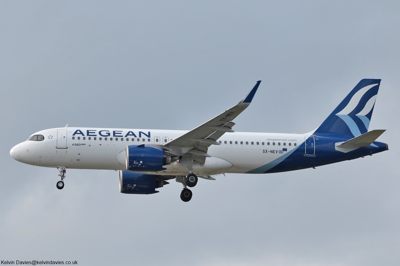 Aegean Airlines A320 NEO SX-NEV