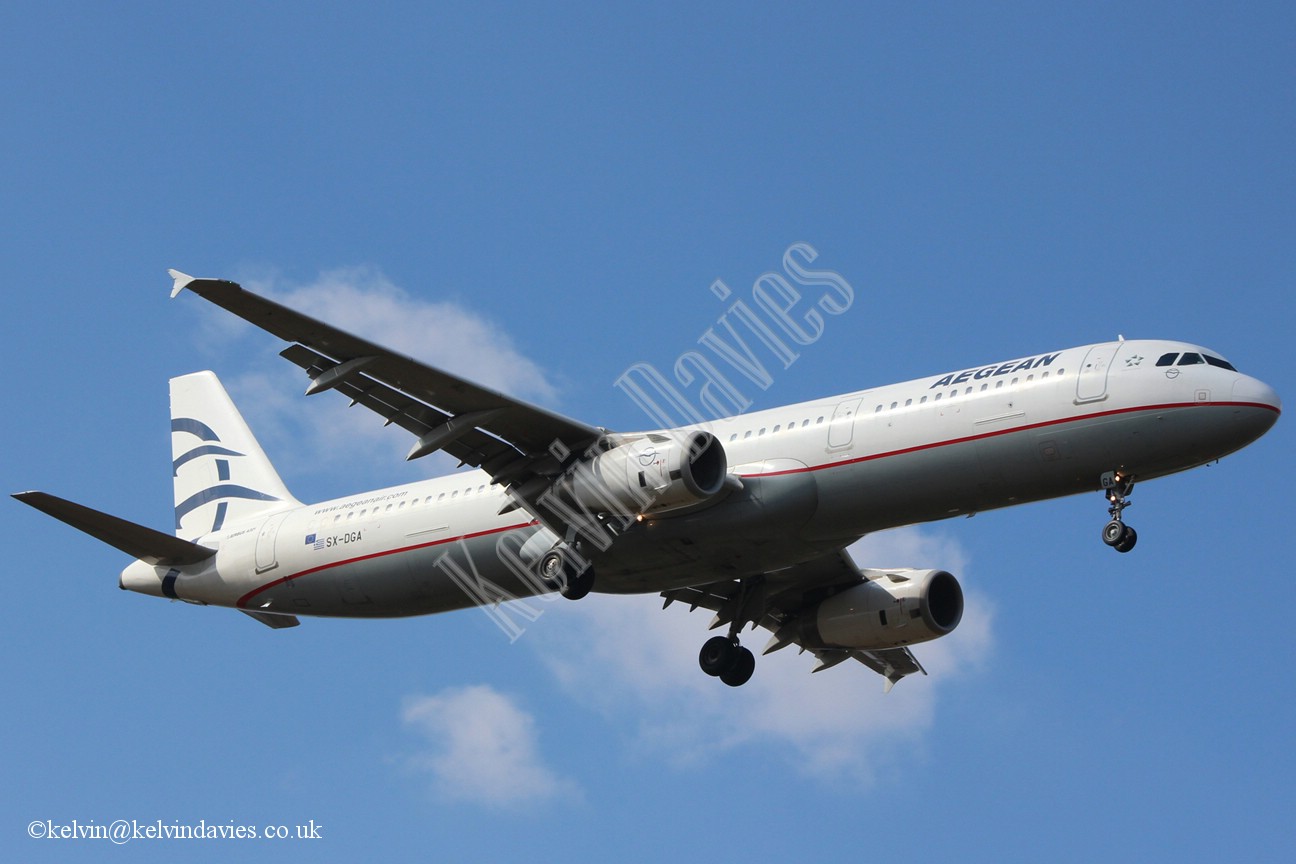 Aegean Airlines A321 SX-DGA