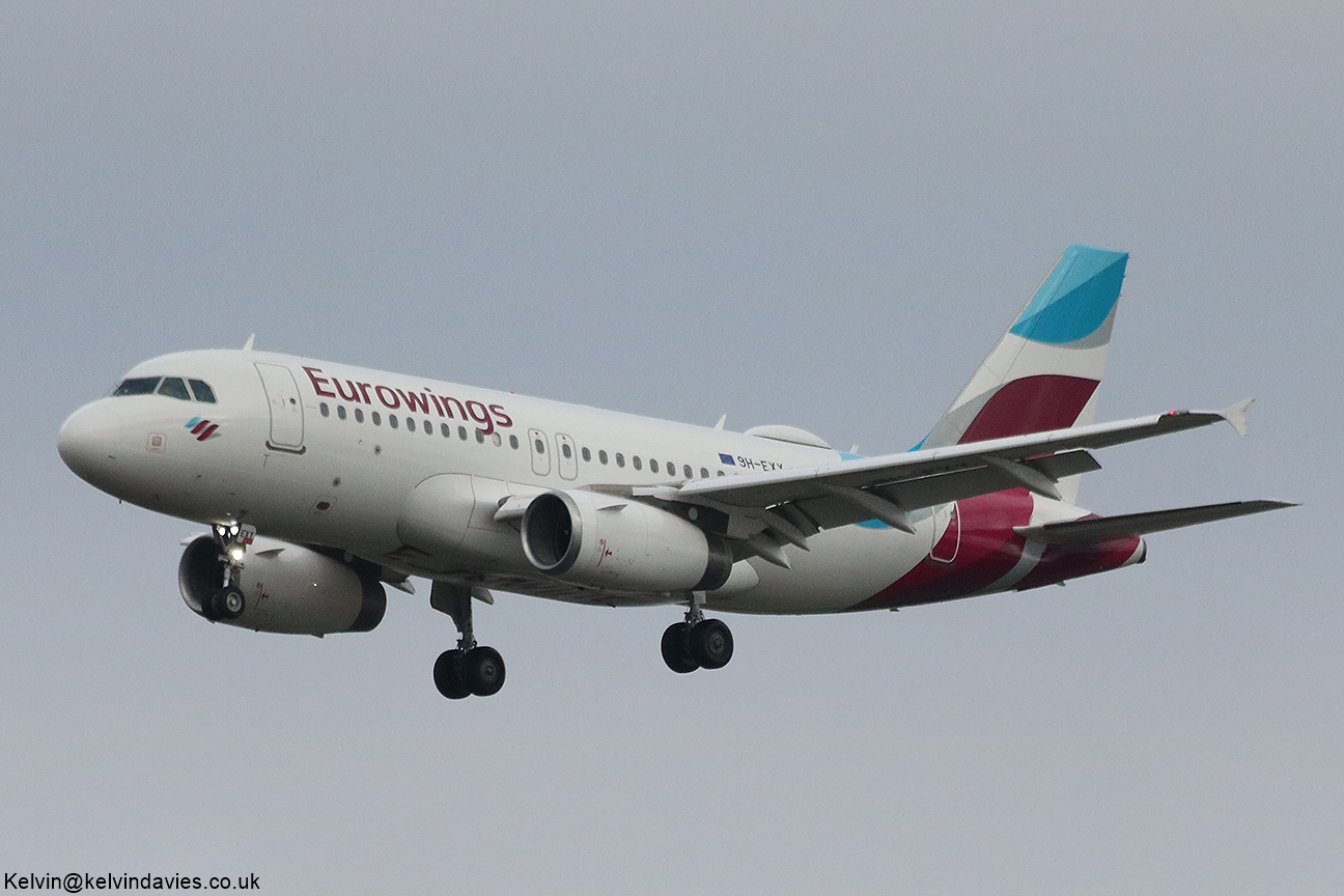 Eurowings Europe Malta A319 9H-EXY